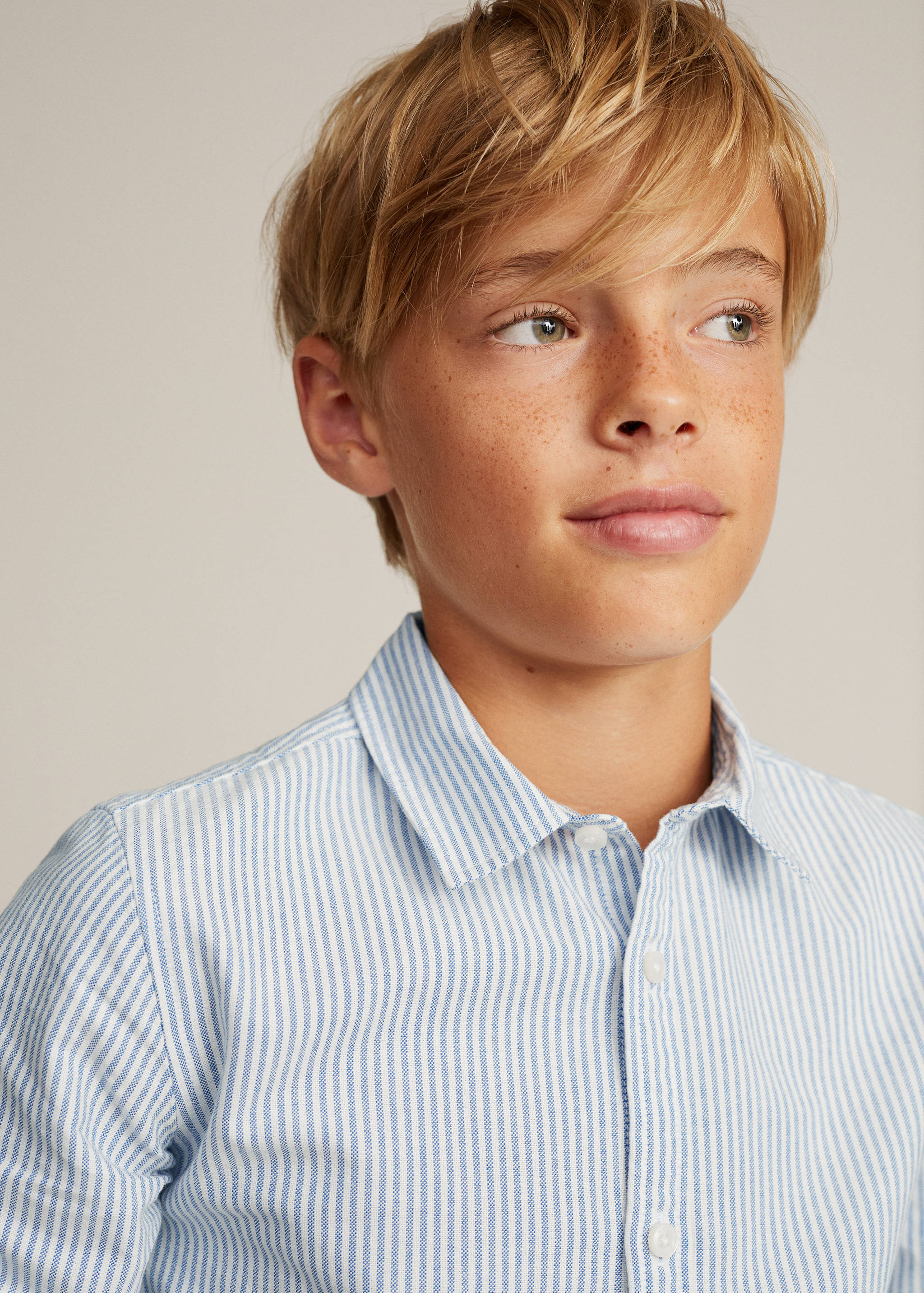 Camisa vestir cotó ratlles - Detall de l'article 1