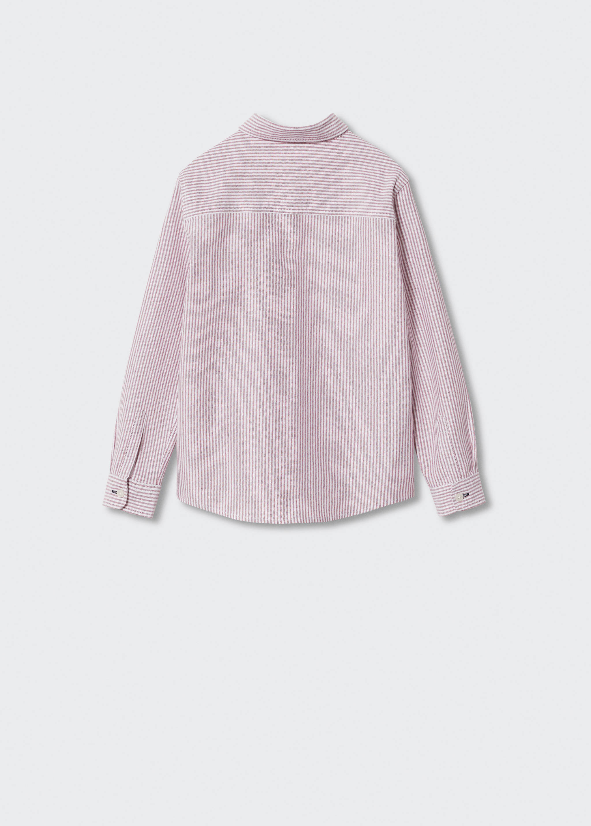 Camisa vestir cotó ratlles - Revers de l'article