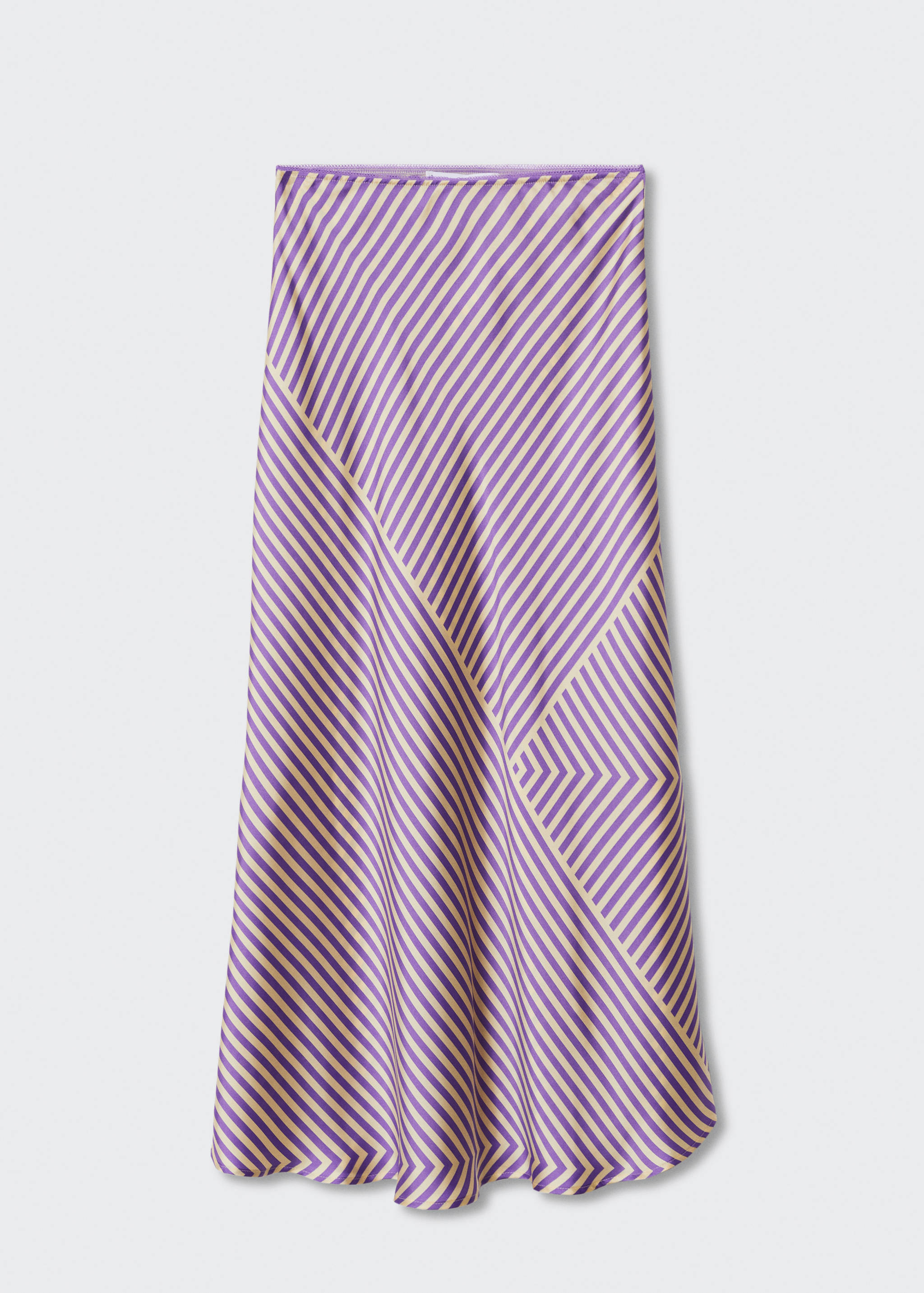 Printed satin skirt  - Article without model