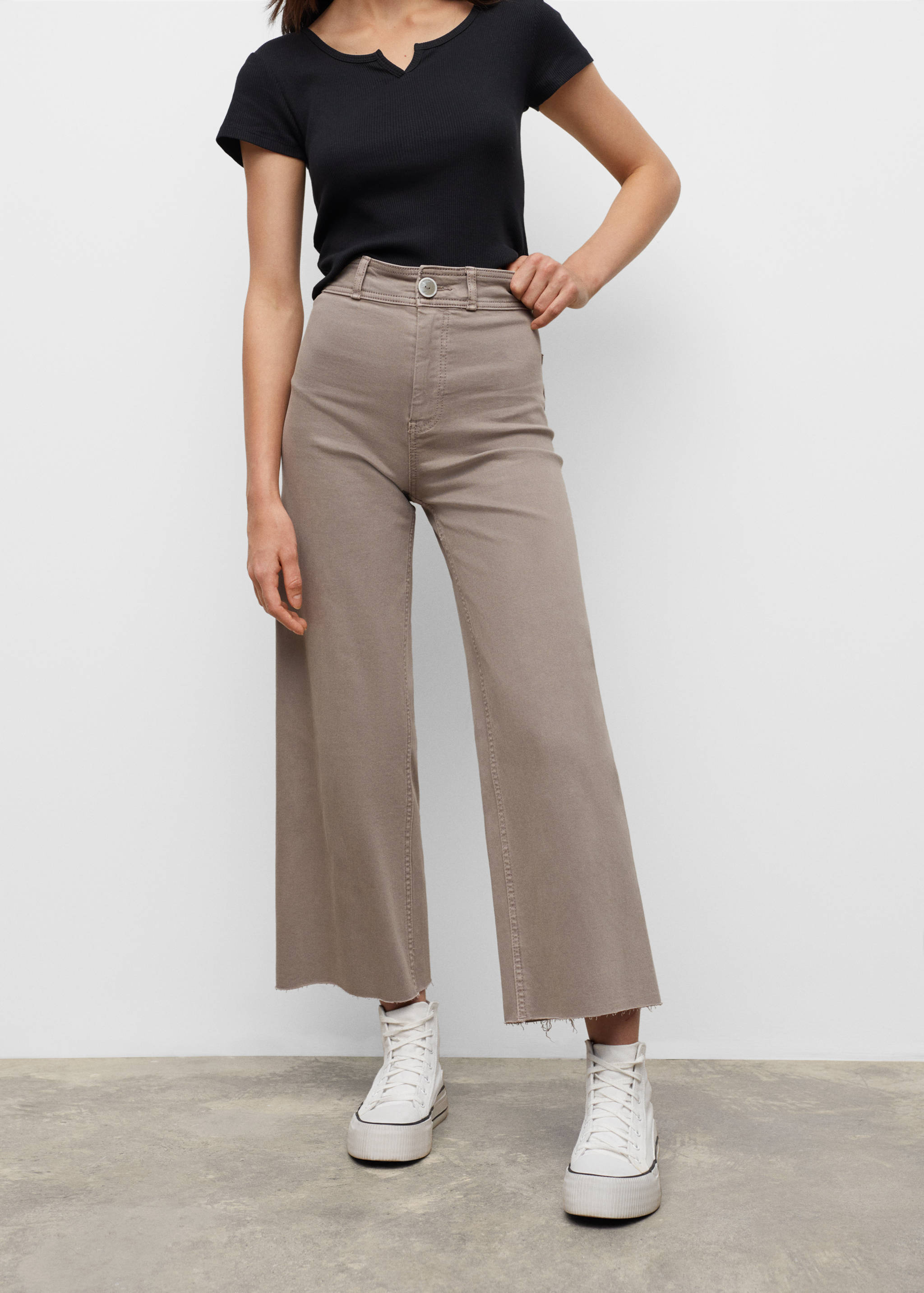 Jeans culotte high waist - Details of the article 1