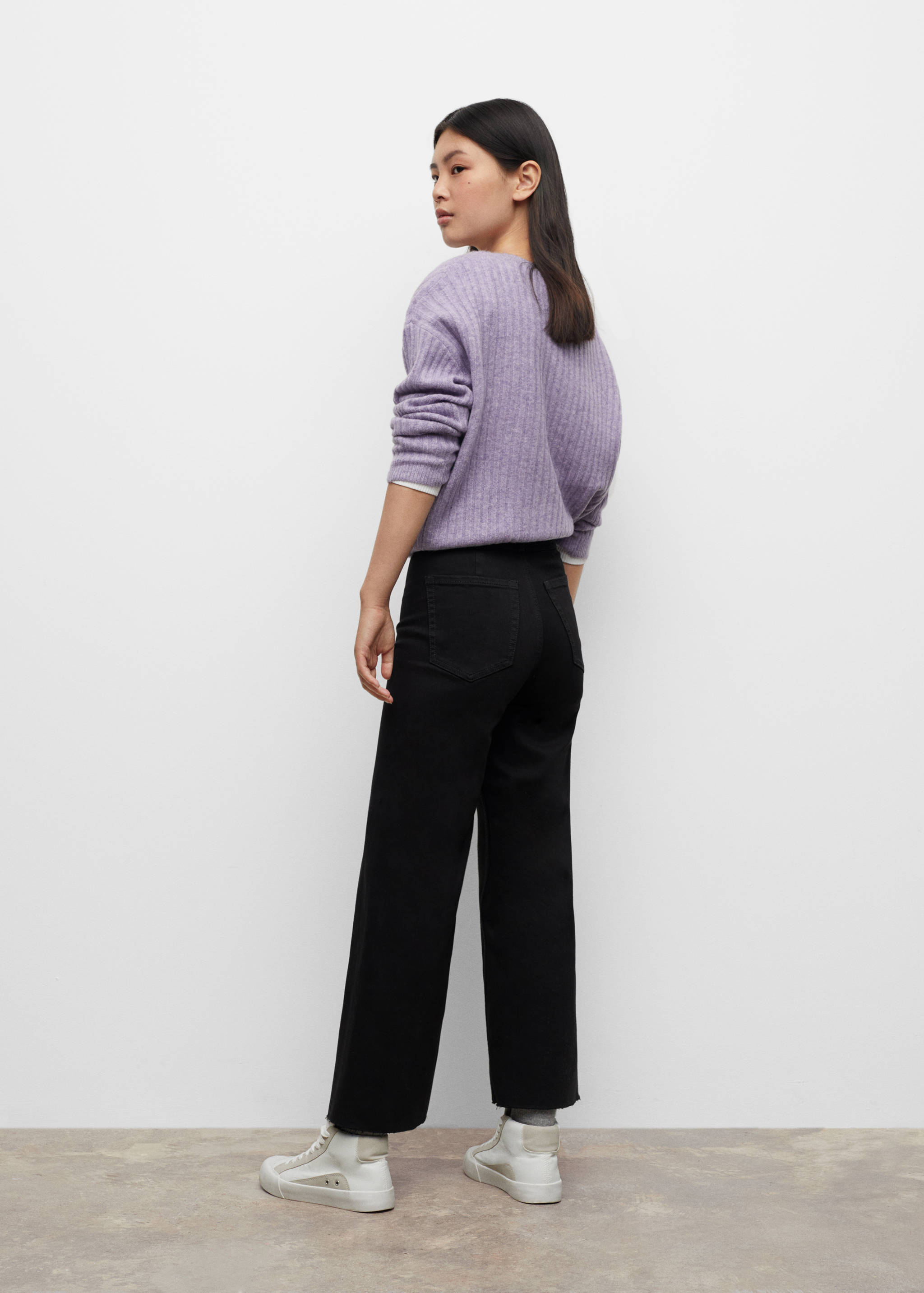 Jeans culotte high waist - Reverse of the article