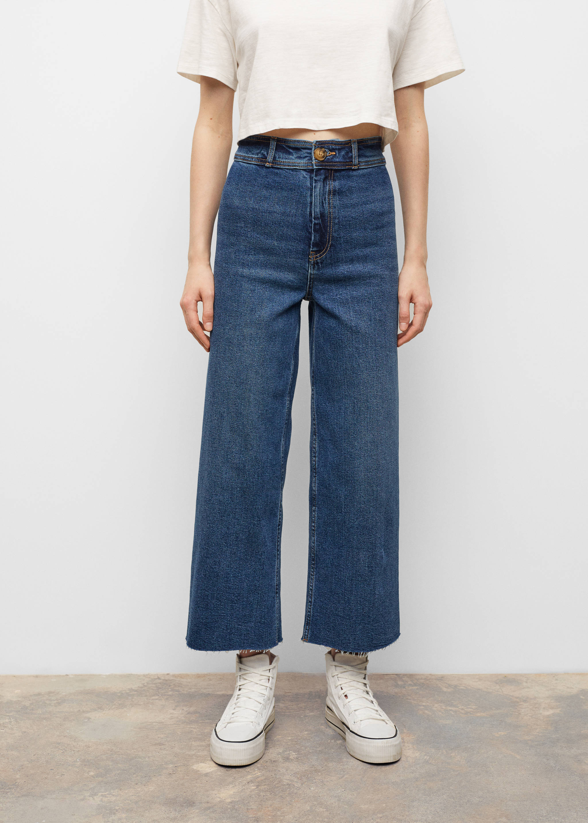 Jeans culotte high waist - Details of the article 1