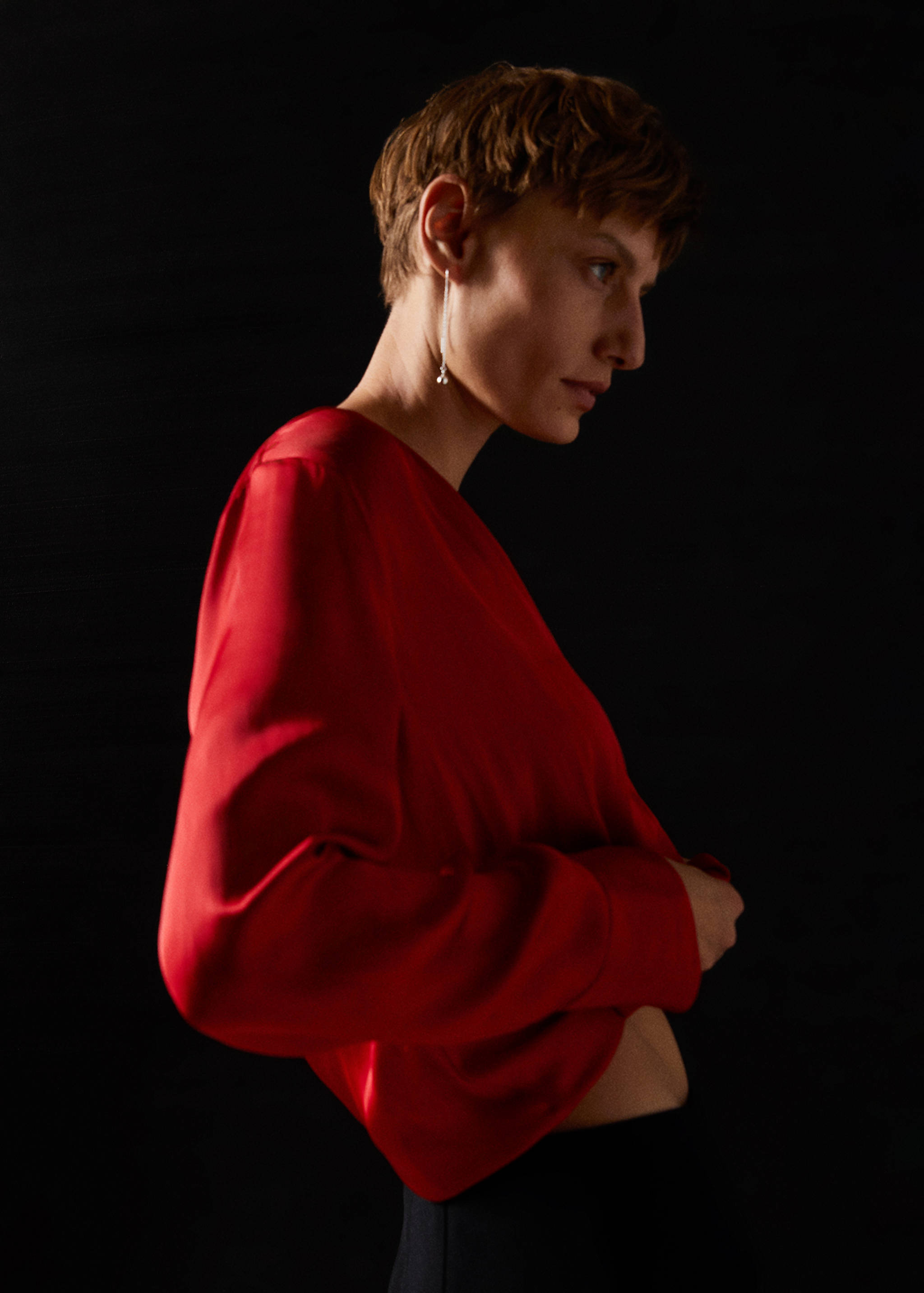 Bluse mit Wickelausschnitt - Detail des Artikels 2