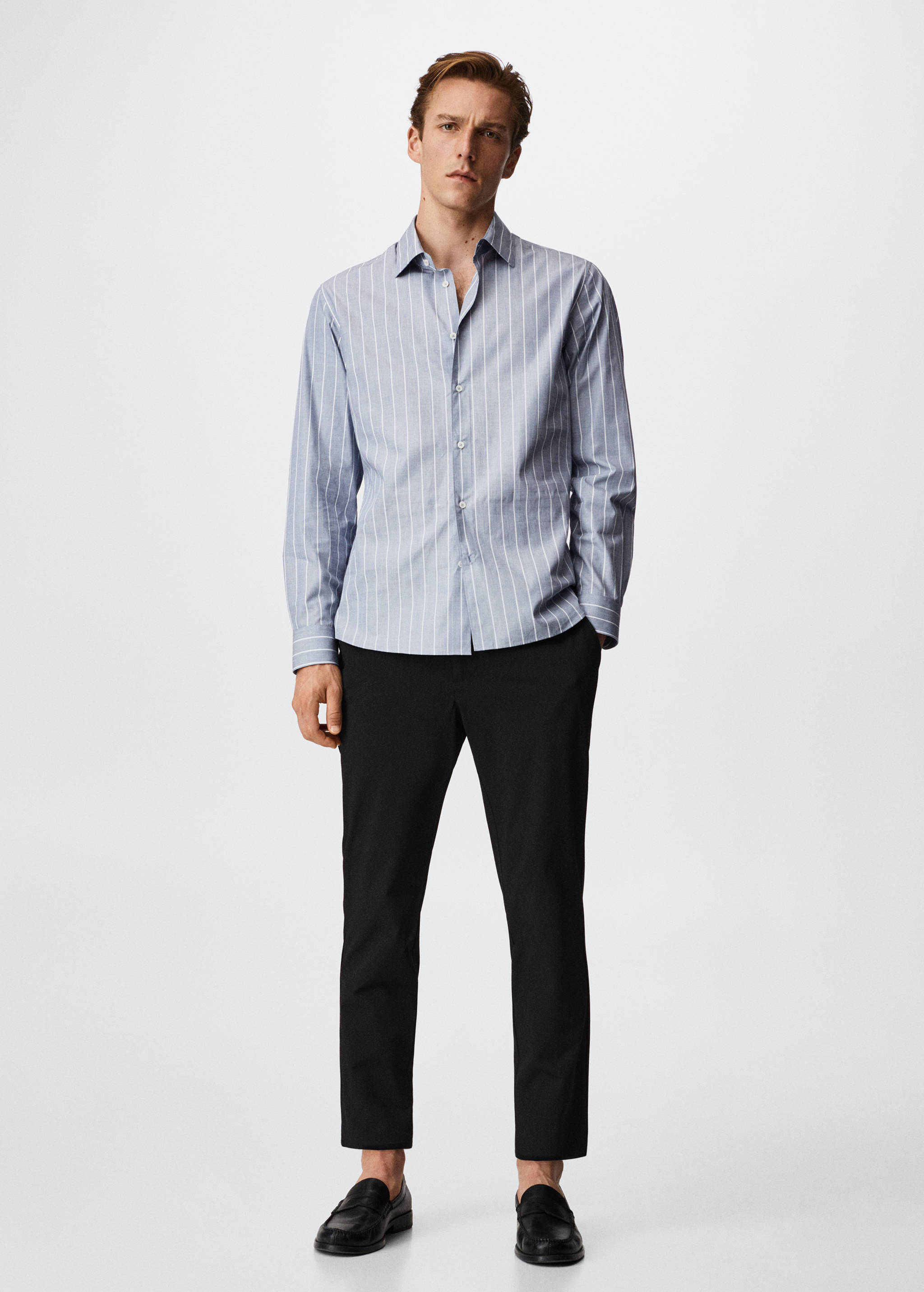 Pantalon tapered-fit stretch - Plan général