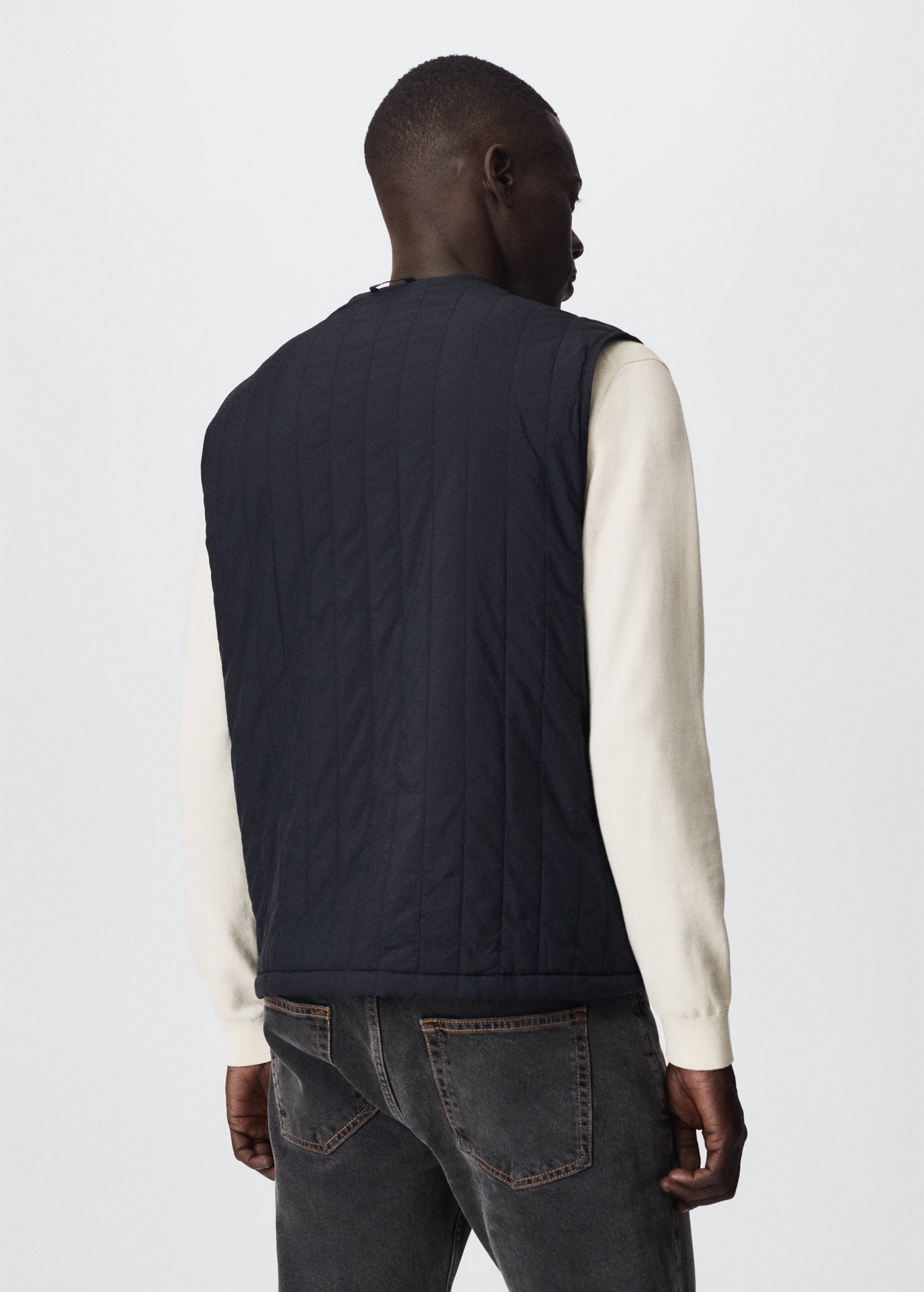 Thermoregulating waterproof gilet - Reverse of the article