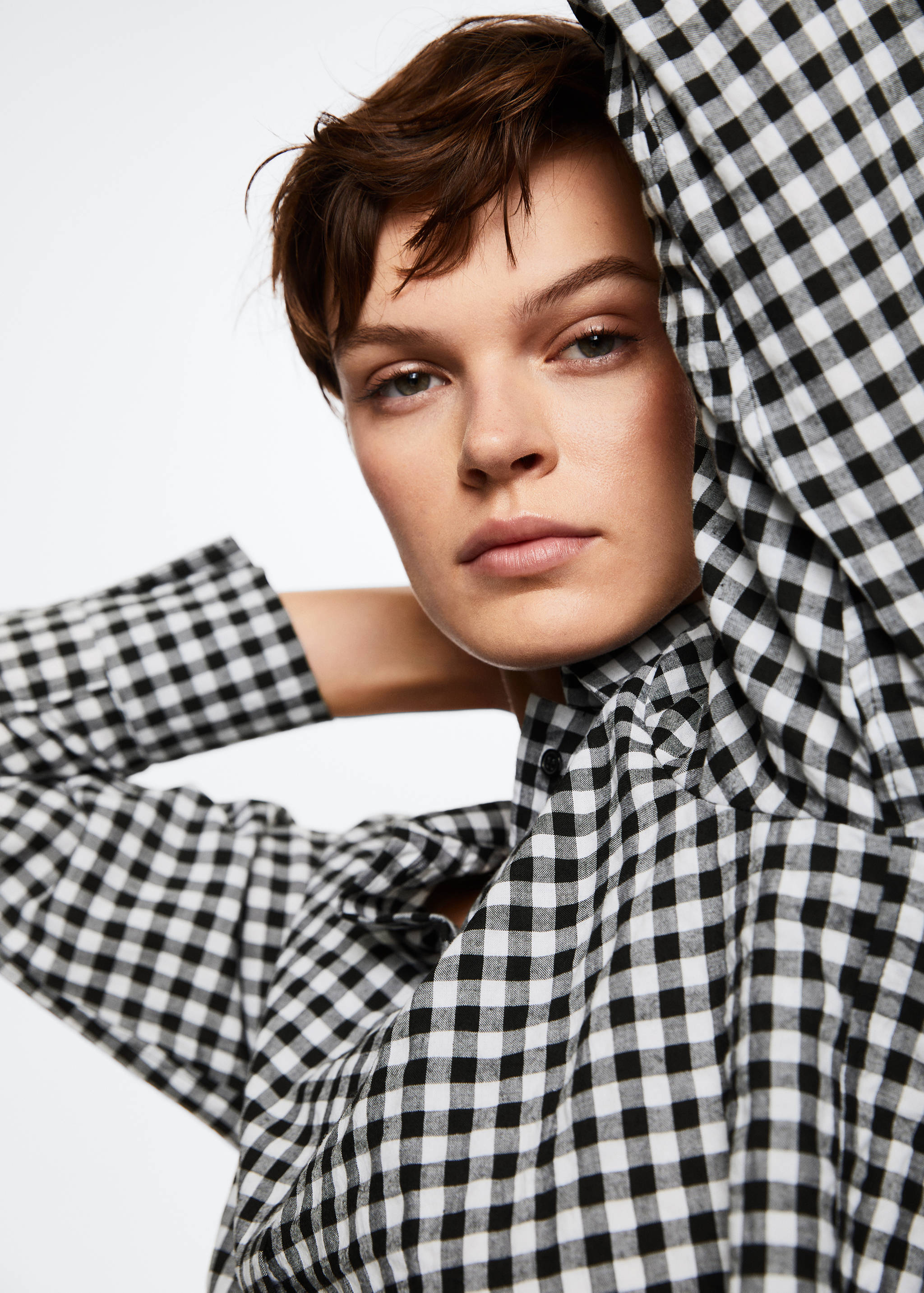 Check flannel pyjama shirt - Details of the article 1