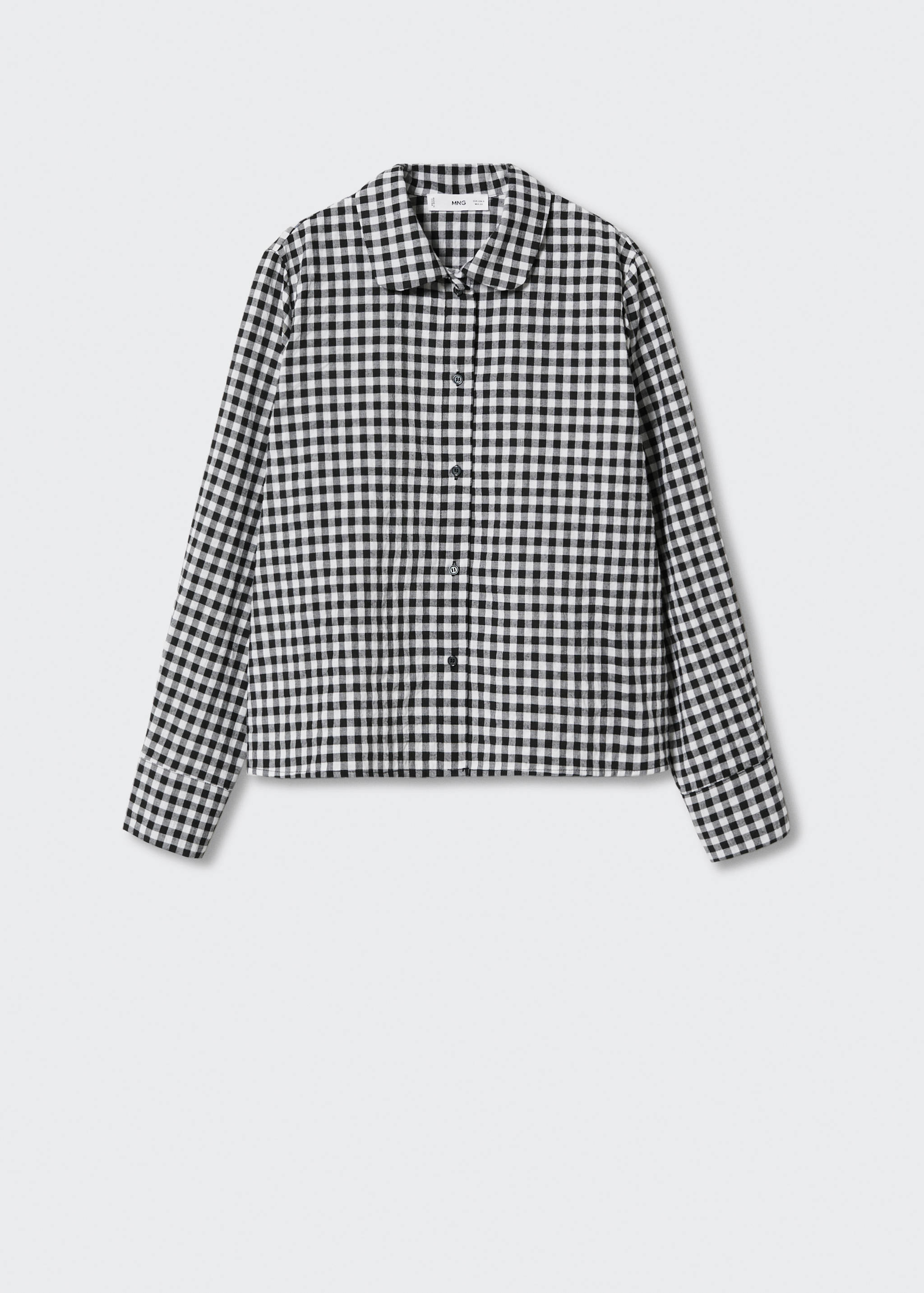 Check flannel pyjama shirt - Article without model