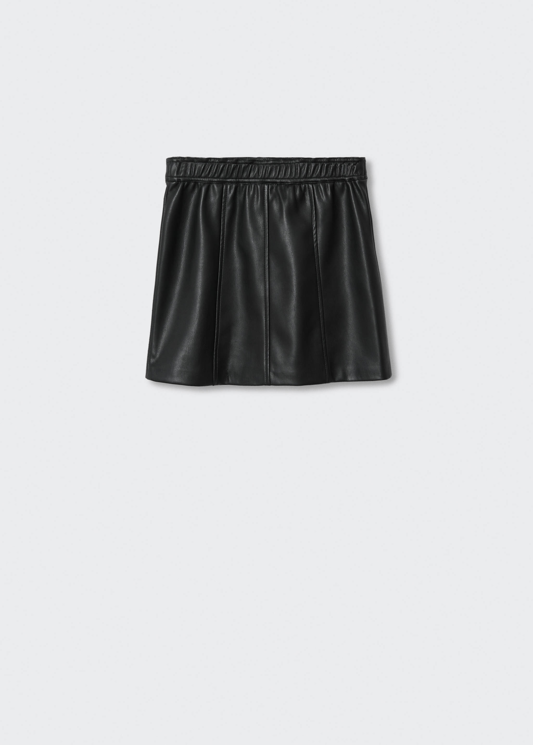 Leather-effect skirt - Reverse of the article