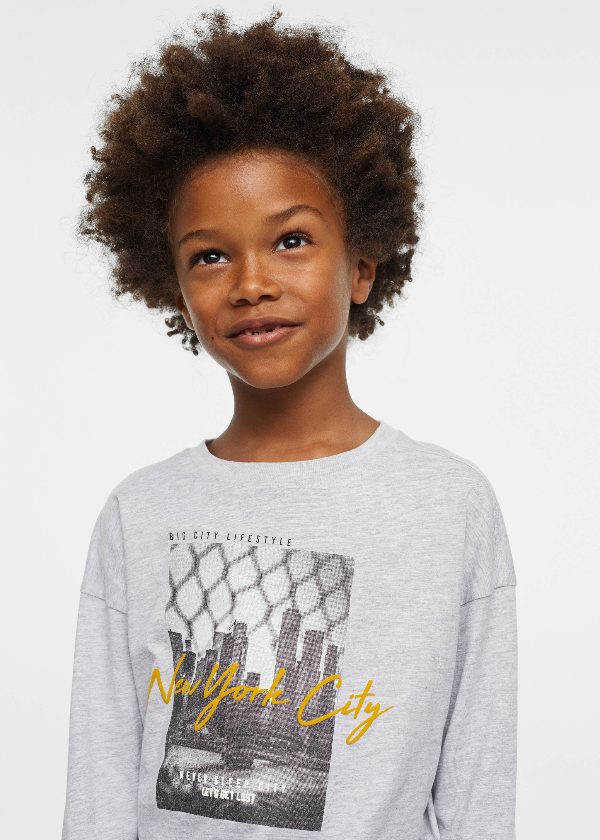 Printed cotton-blend T-shirt - Details of the article 4