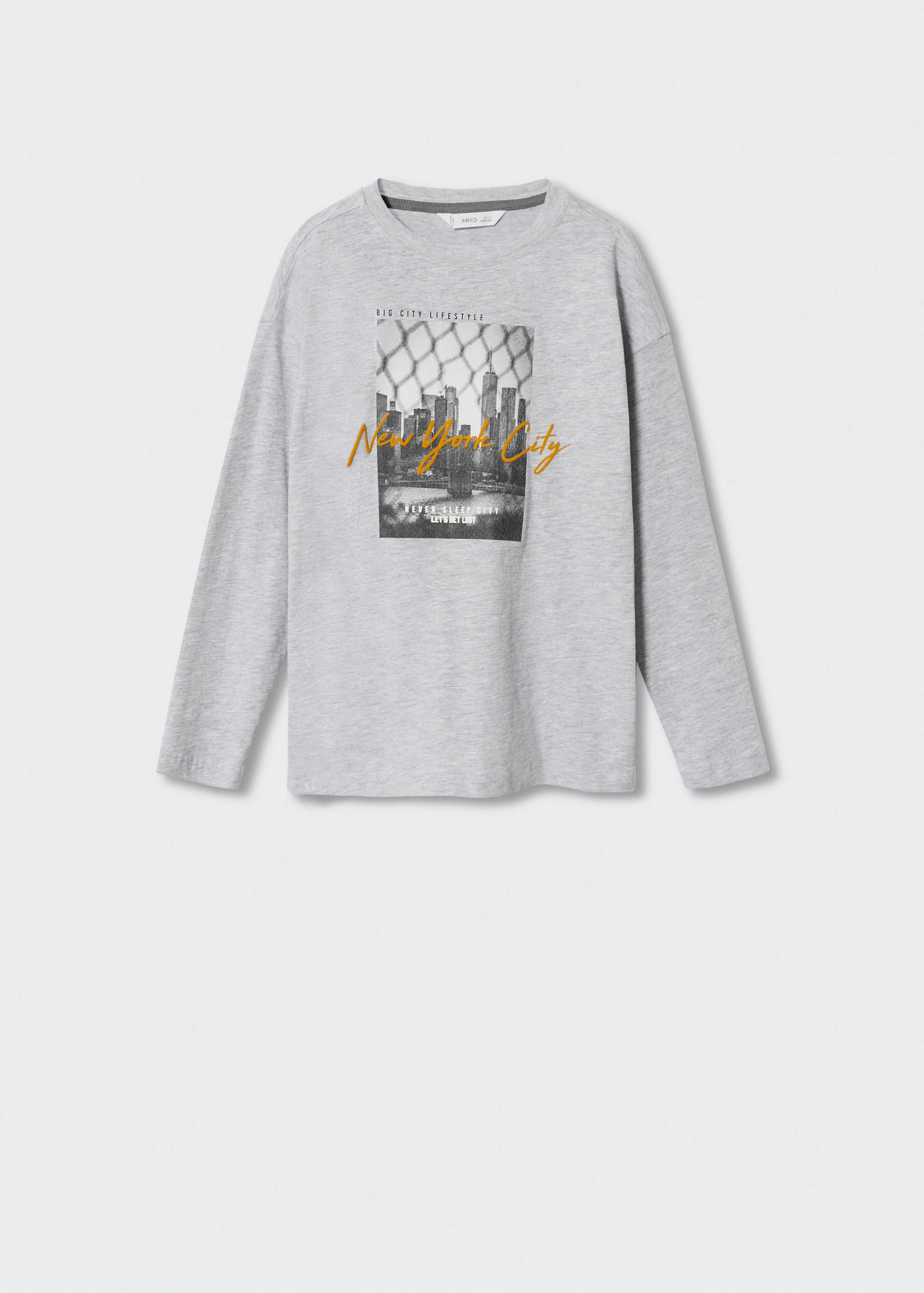 Printed cotton-blend T-shirt - Article without model