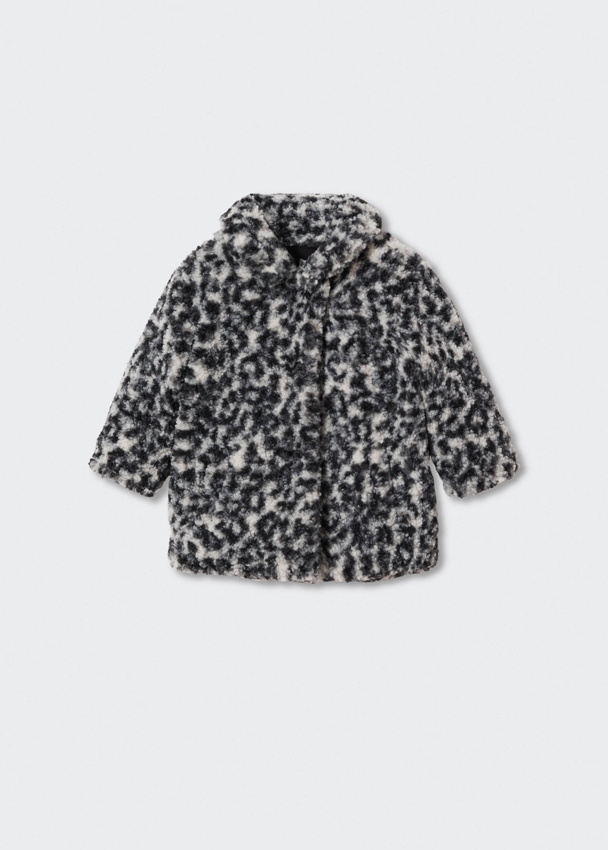 Manteau imprimé fausse fourrure frisée - Article sans modèle