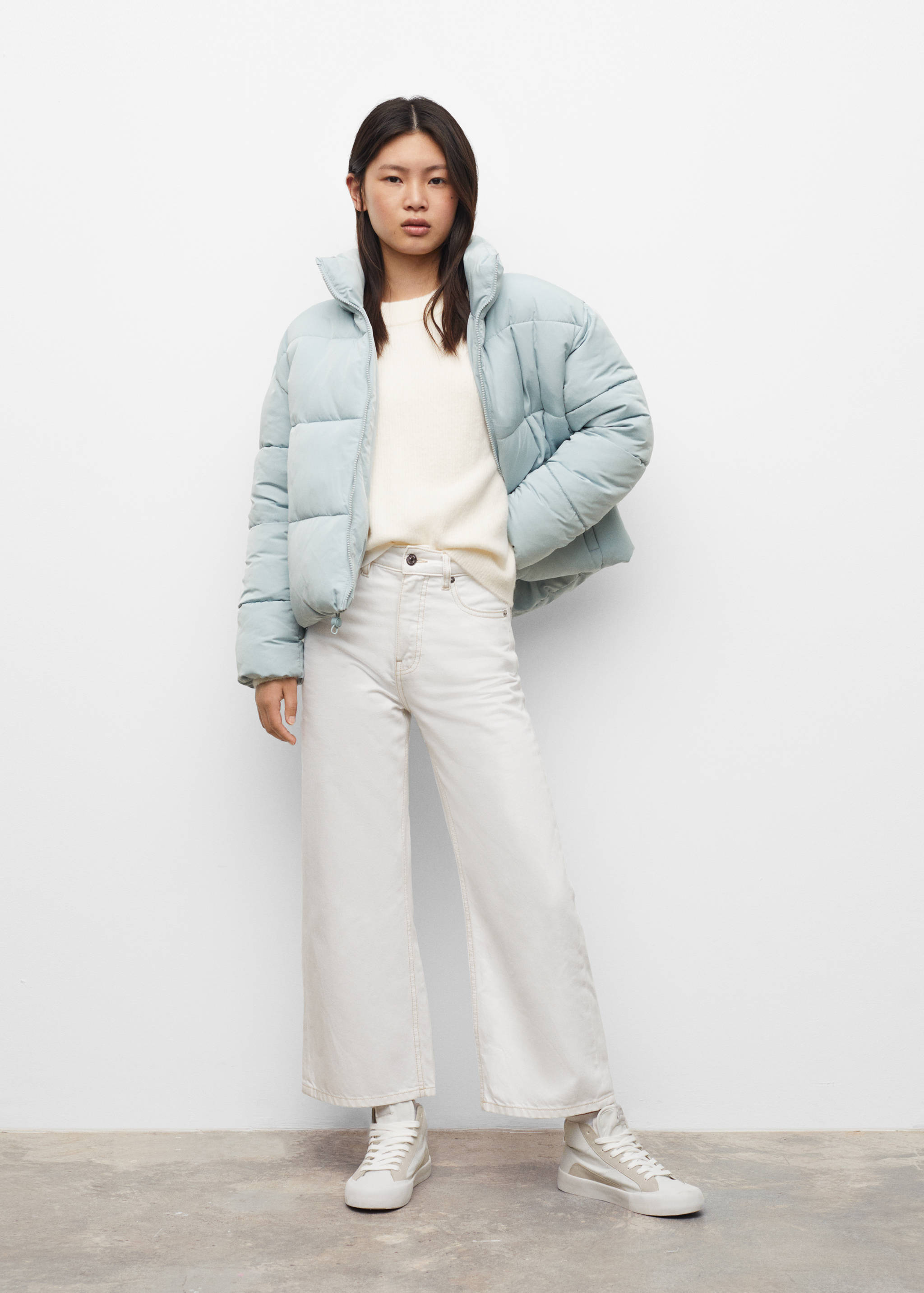 Anorac curt embuatat - Pla general