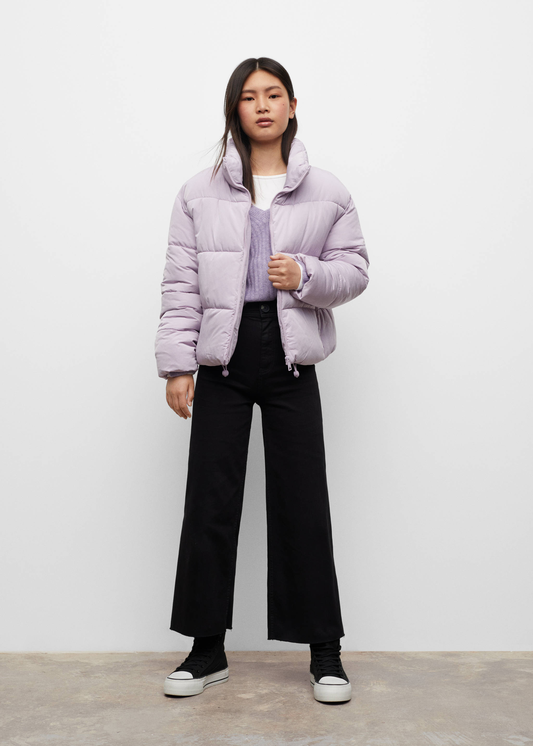 Anorac curt embuatat - Pla general