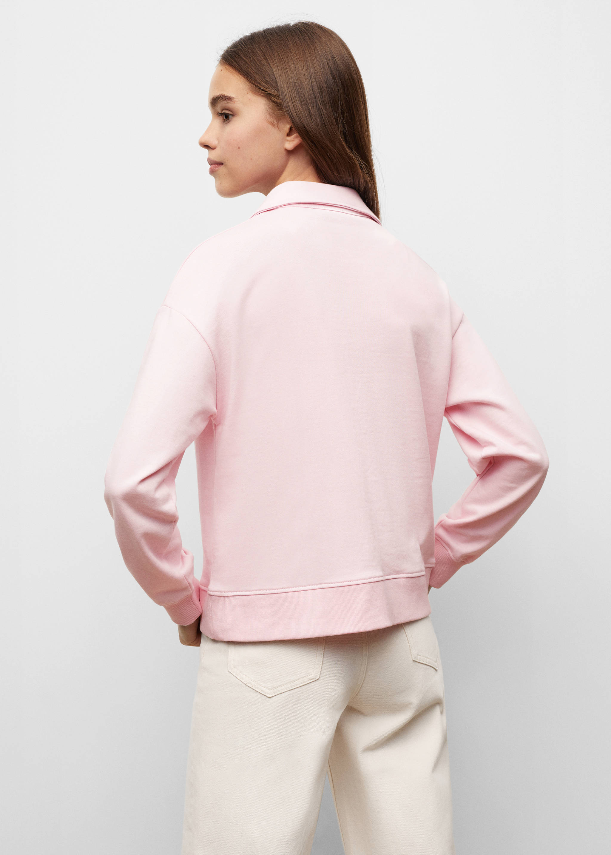 Sudadera polo mensaje - Reverso del artículo