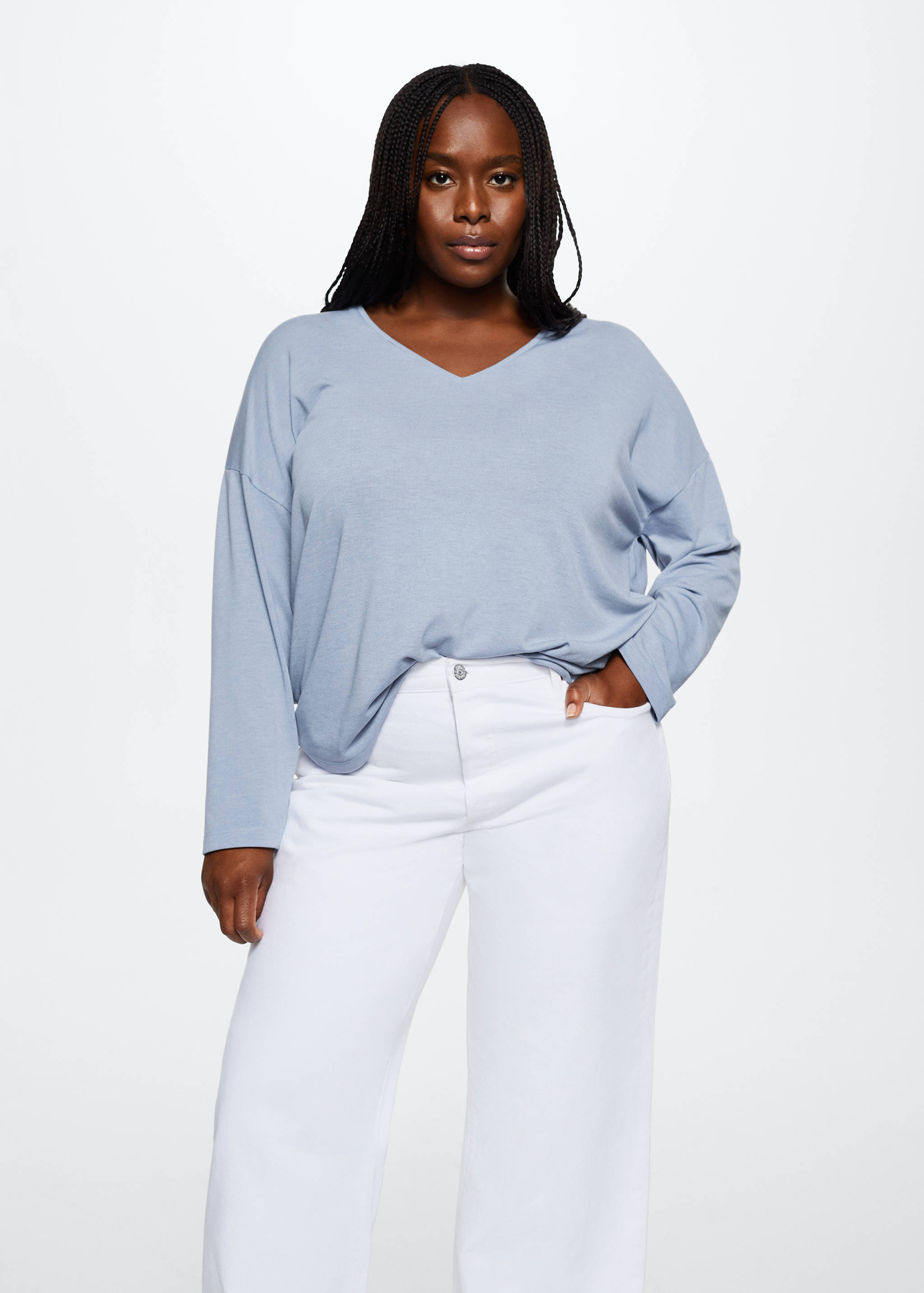 V-neck T-shirt - Details of the article 5