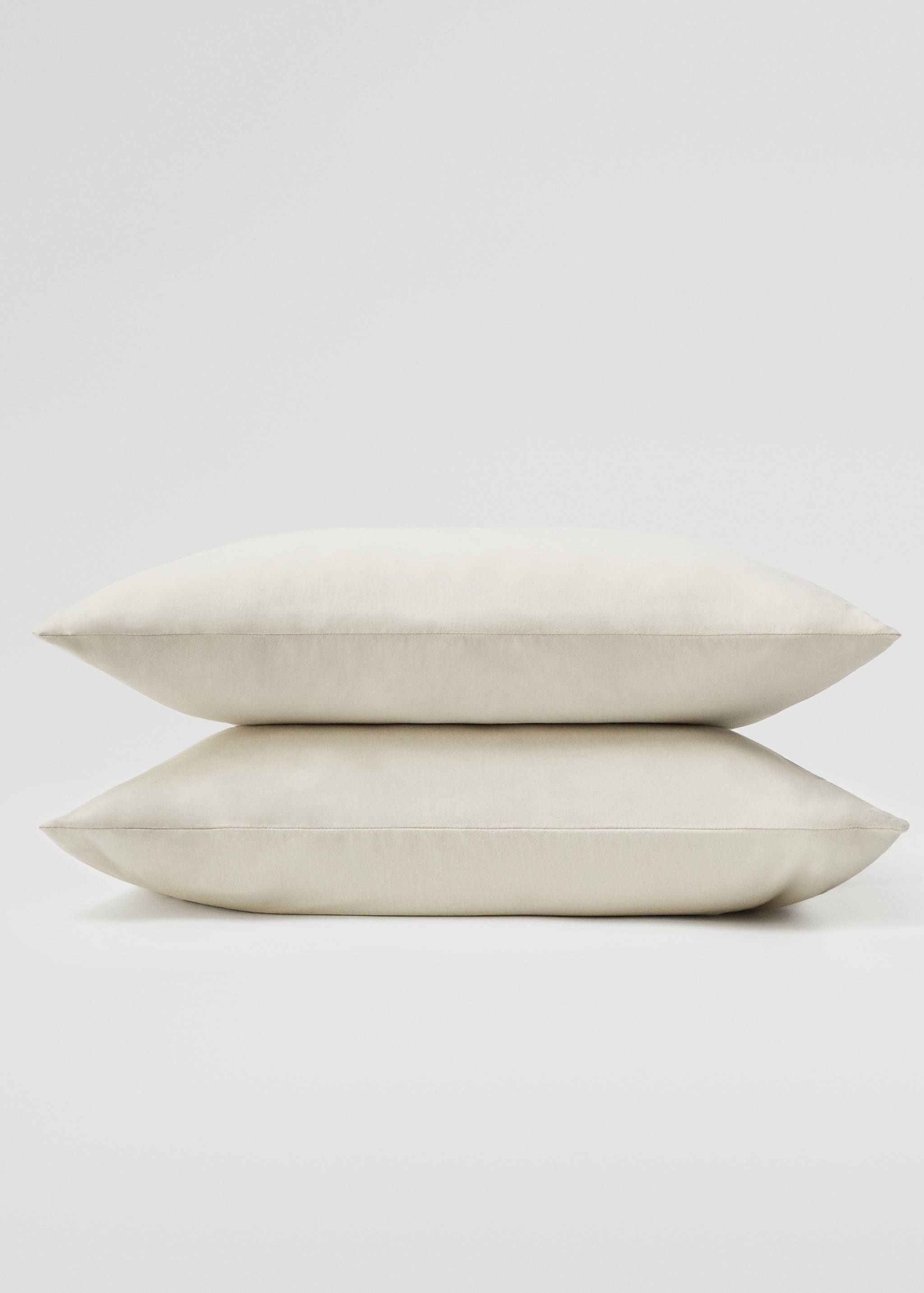 Cotton knit cushion case 60x60cm - Medium plane