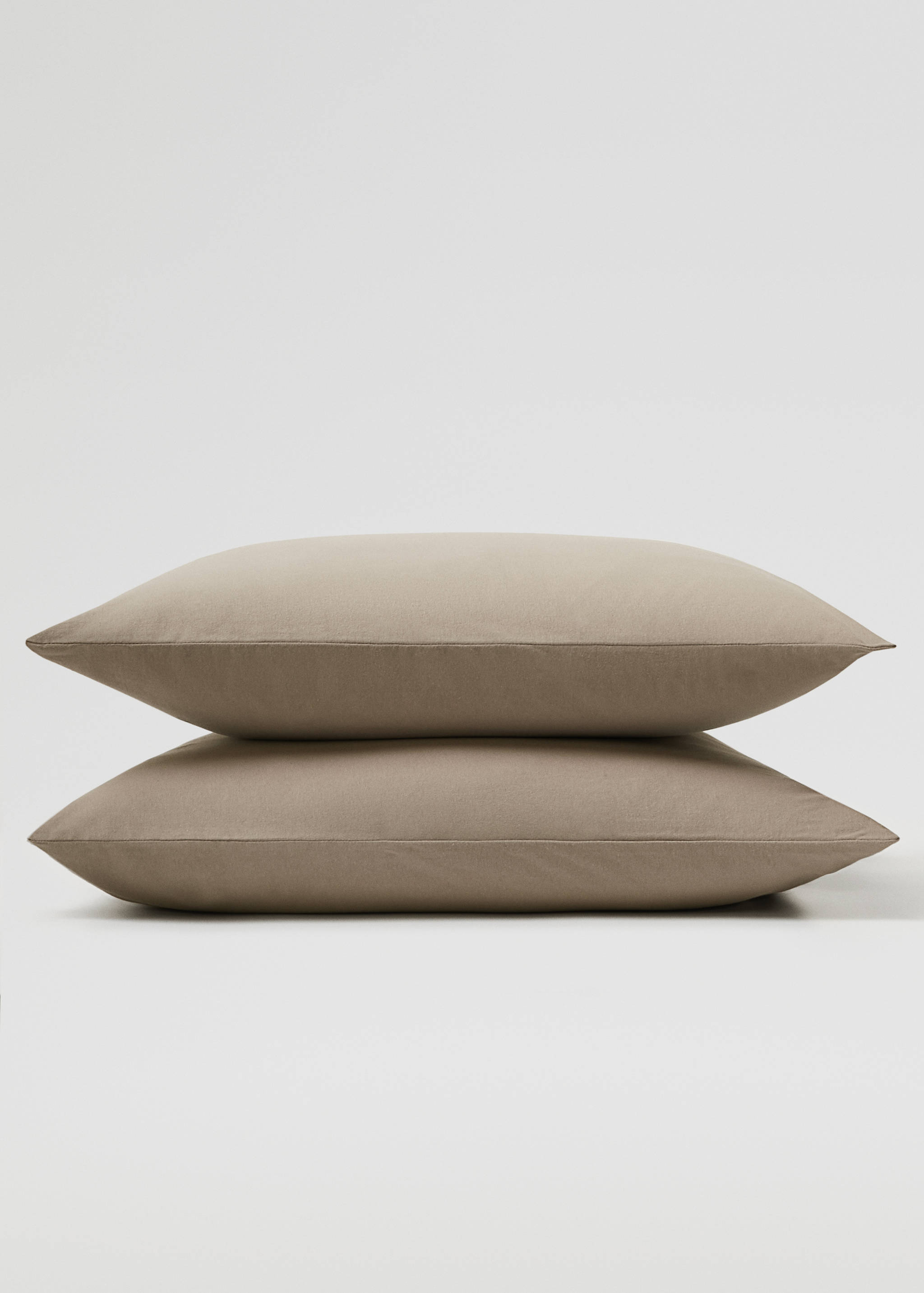 Cotton knit cushion case 60x60cm - Medium plane