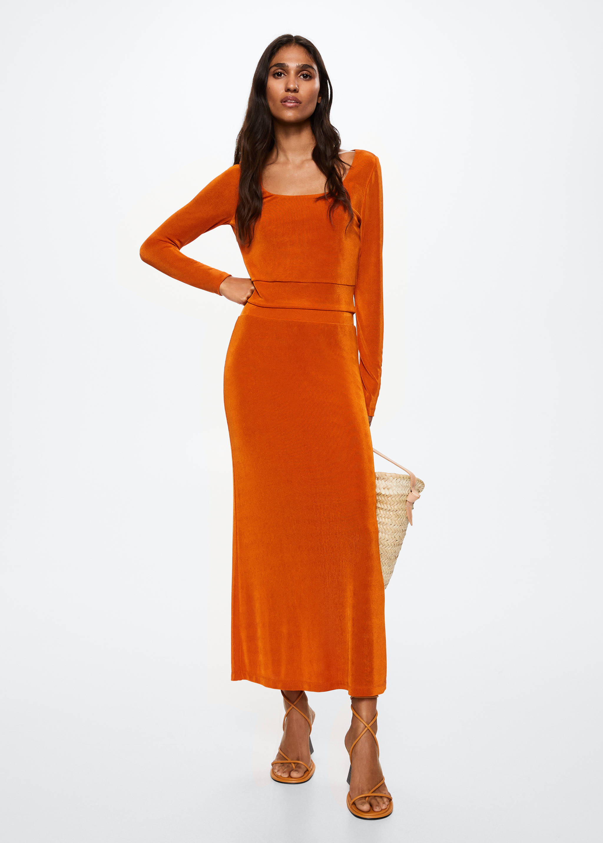 Crop top manches longues - Plan général