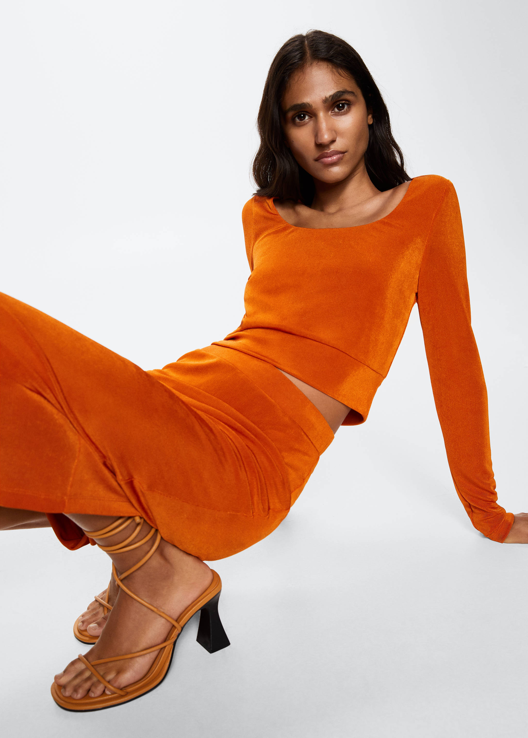 Crop top manches longues - Détail de l'article 1