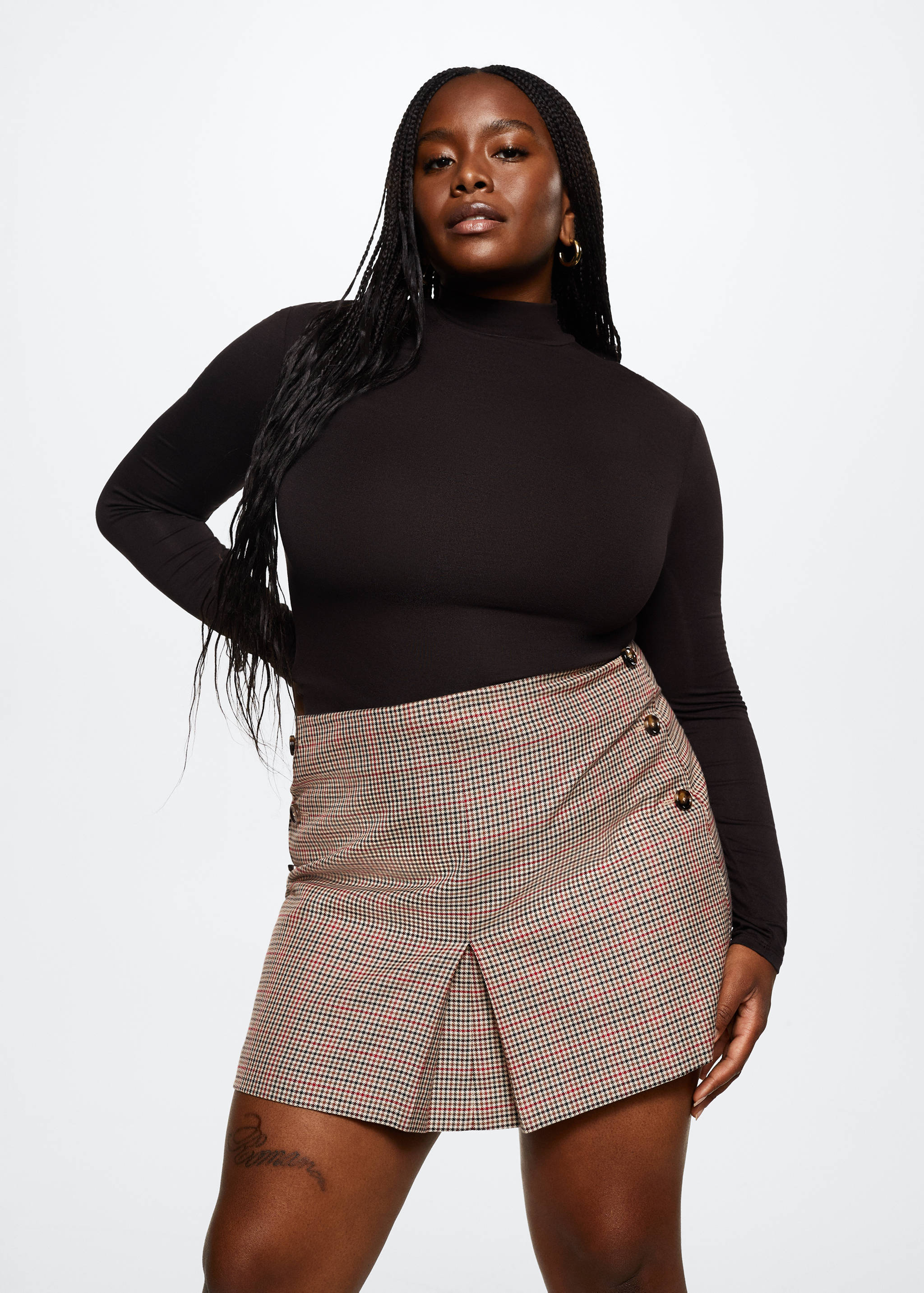 Minirock mit Hahnentrittmuster - Detail des Artikels 4