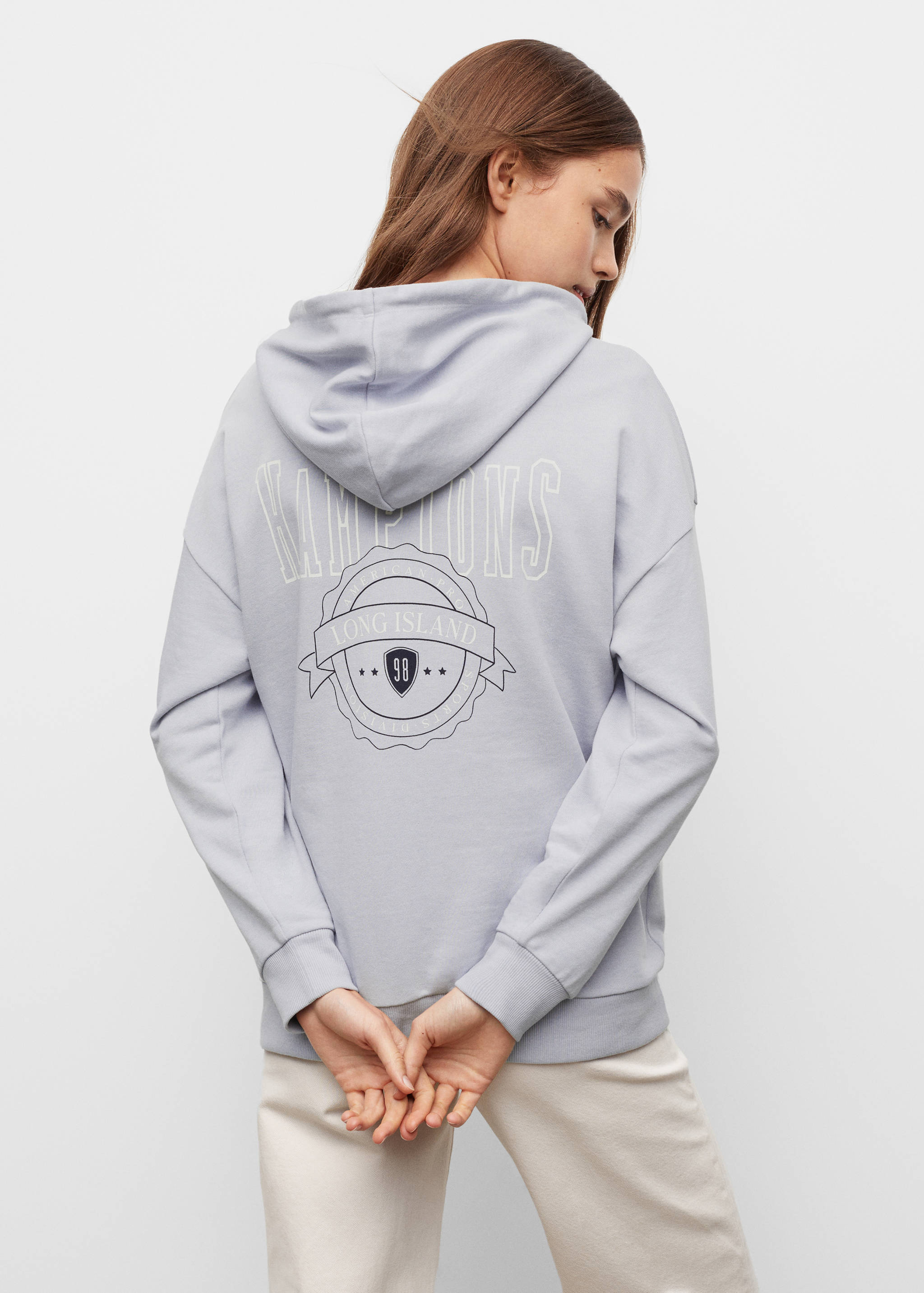 Dessuadora cotó caputxa - Revers de l'article