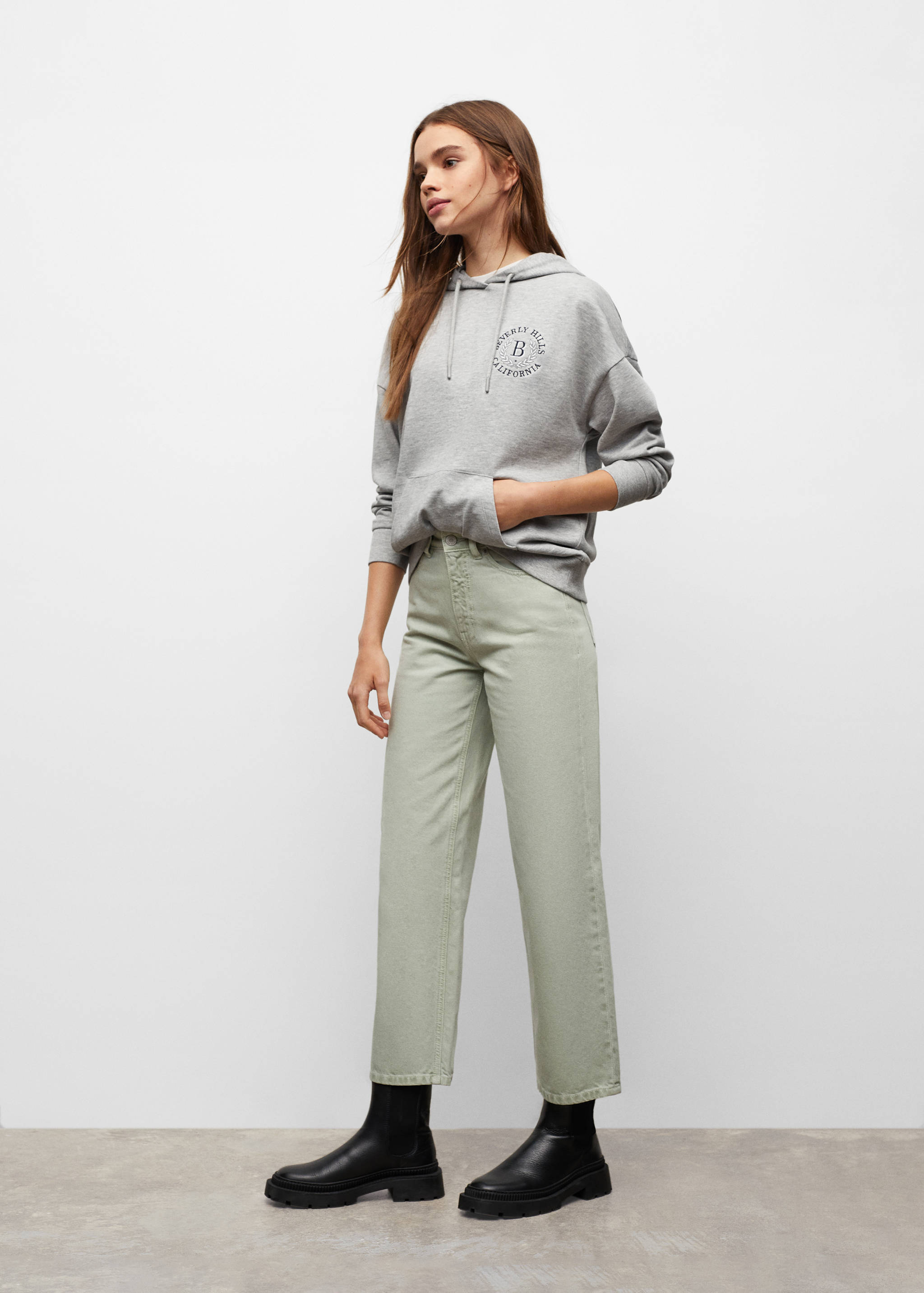 Dessuadora cotó caputxa - Pla general