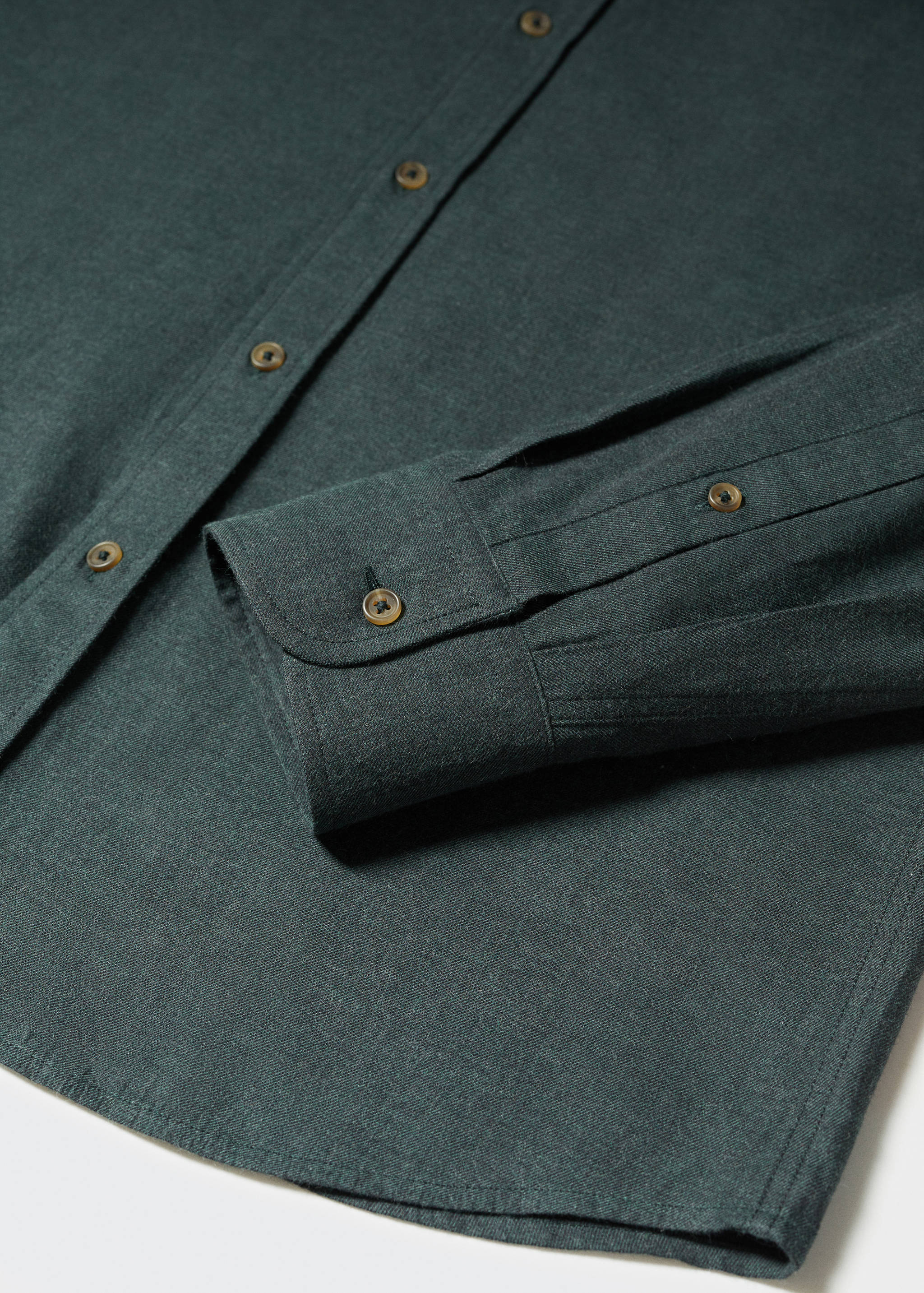 Texturiertes Slim Fit-Hemd aus Baumwolle - Detail des Artikels 8