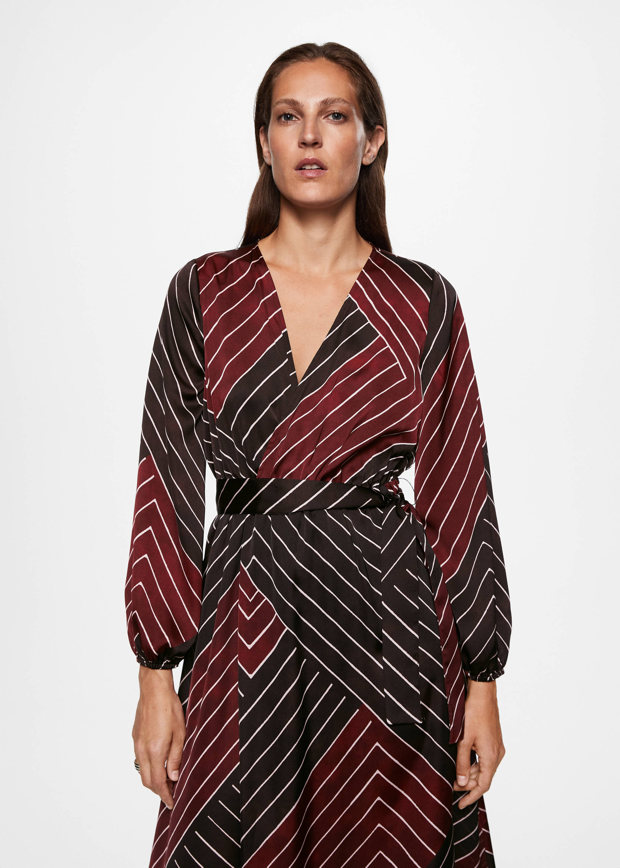 Printed retro dress - Medium plane