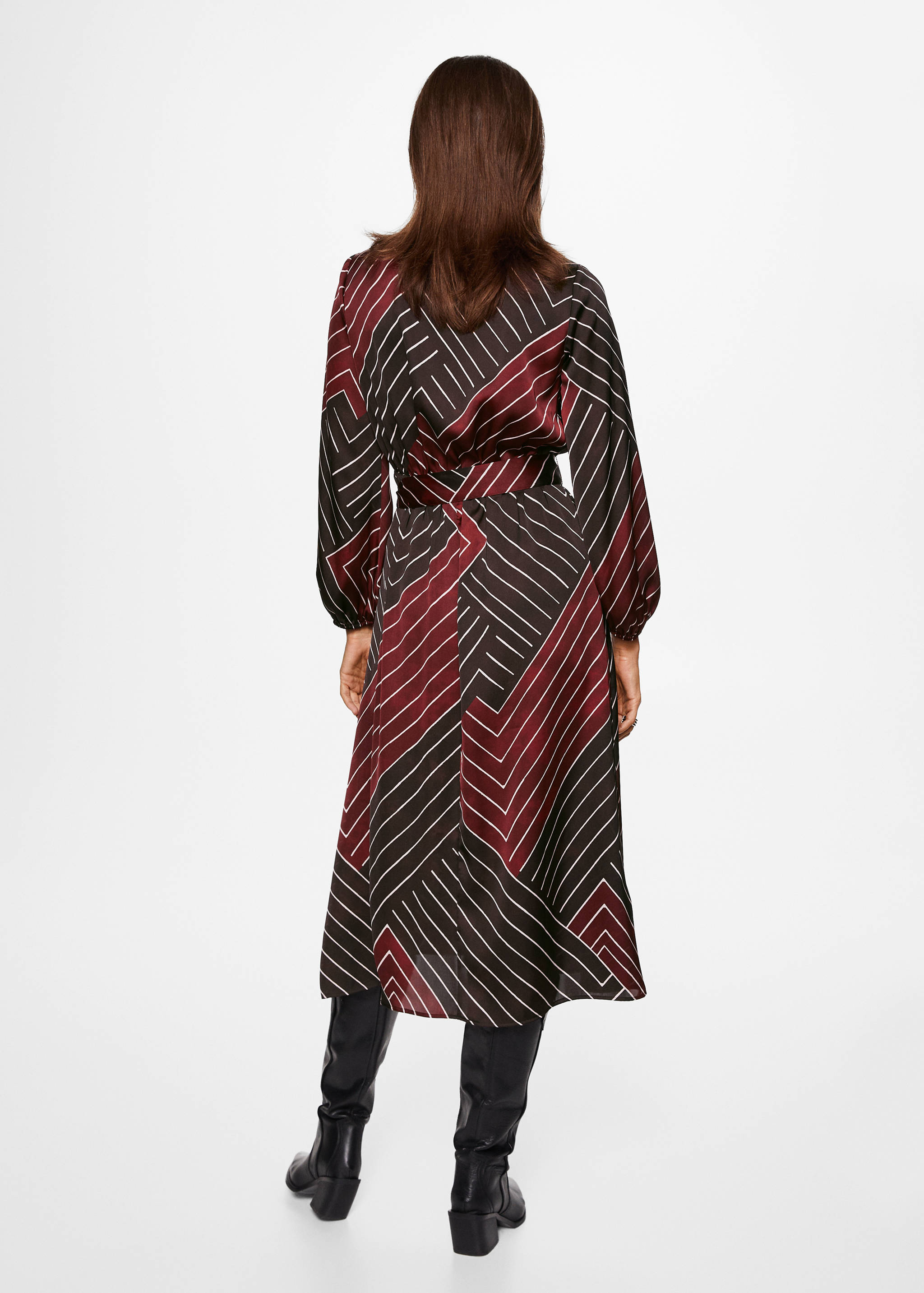 Printed retro dress - Reverse of the article