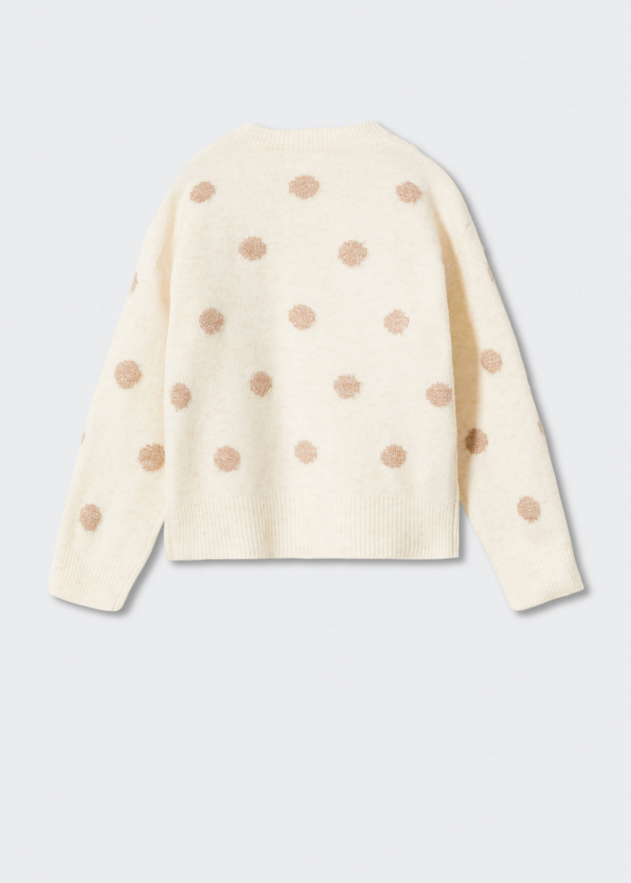 Strickpullover mit Polka Dots - Rückseite des Artikels