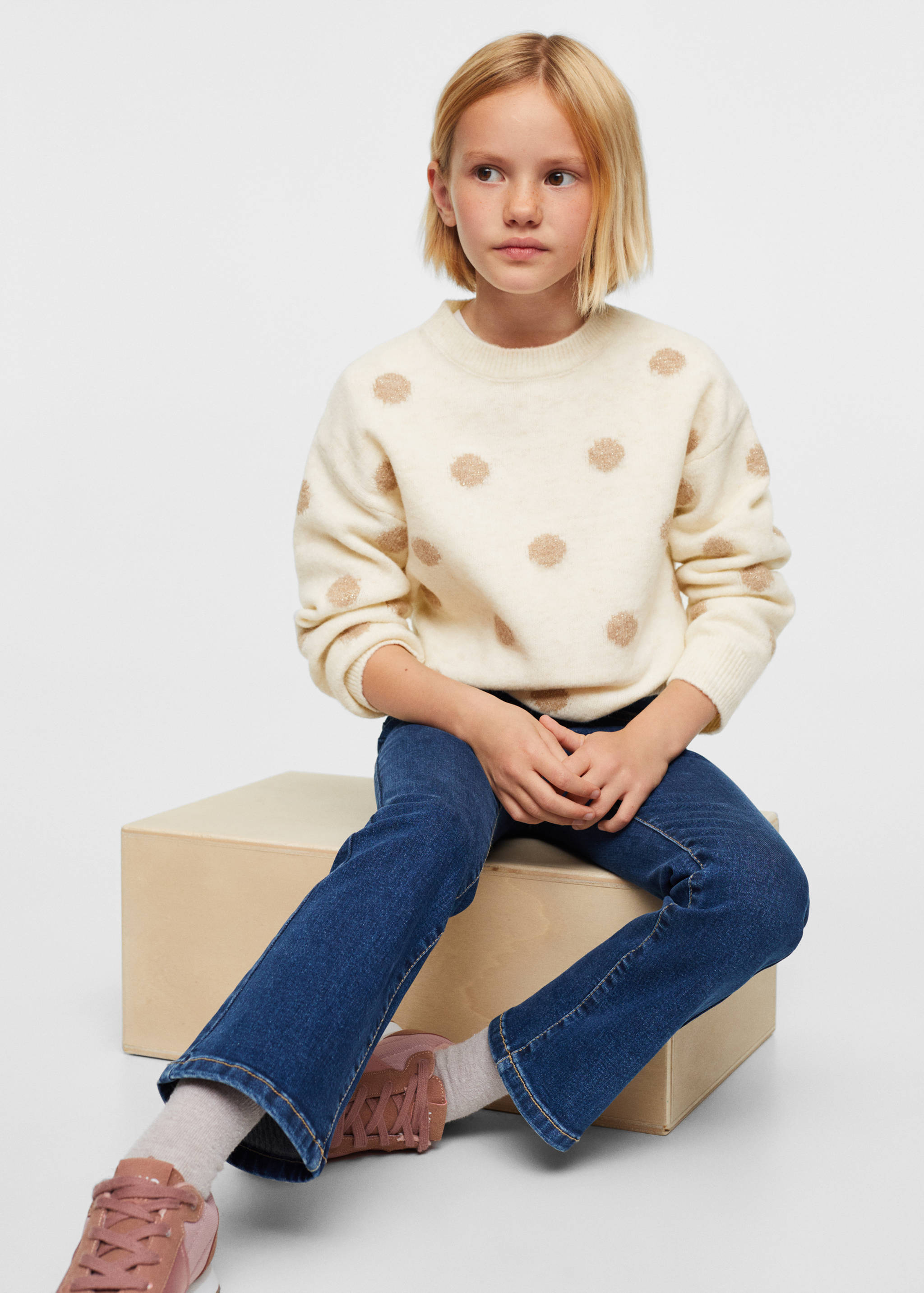 Strickpullover mit Polka Dots - Detail des Artikels 2