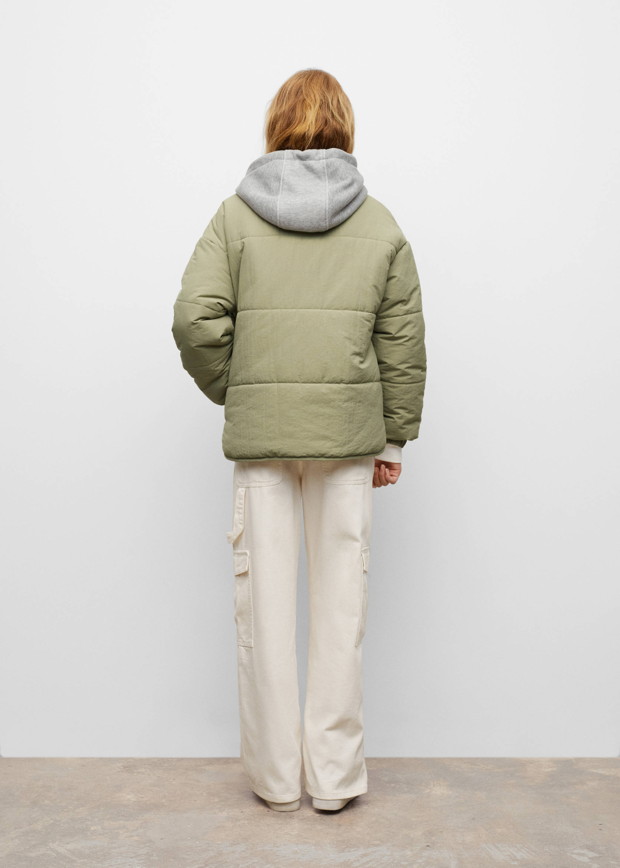 Stepp-Anorak mit Kapuze - Rückseite des Artikels