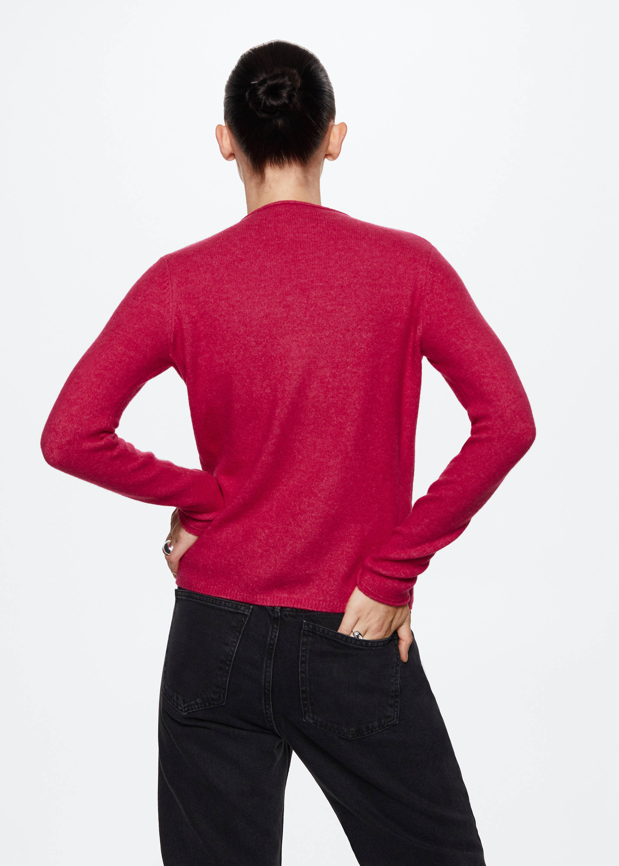Perkins-neck sweater - Reverse of the article