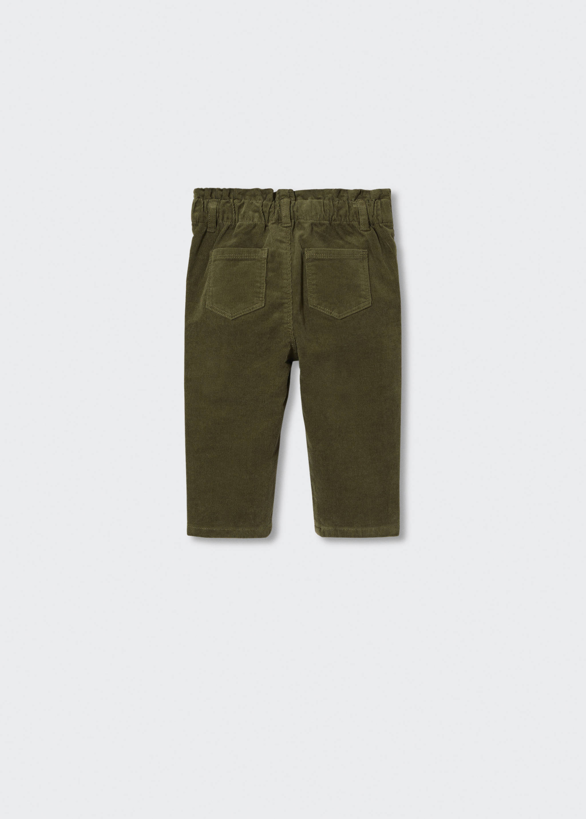 Pantalon droit velours milleraies - Verso de l’article