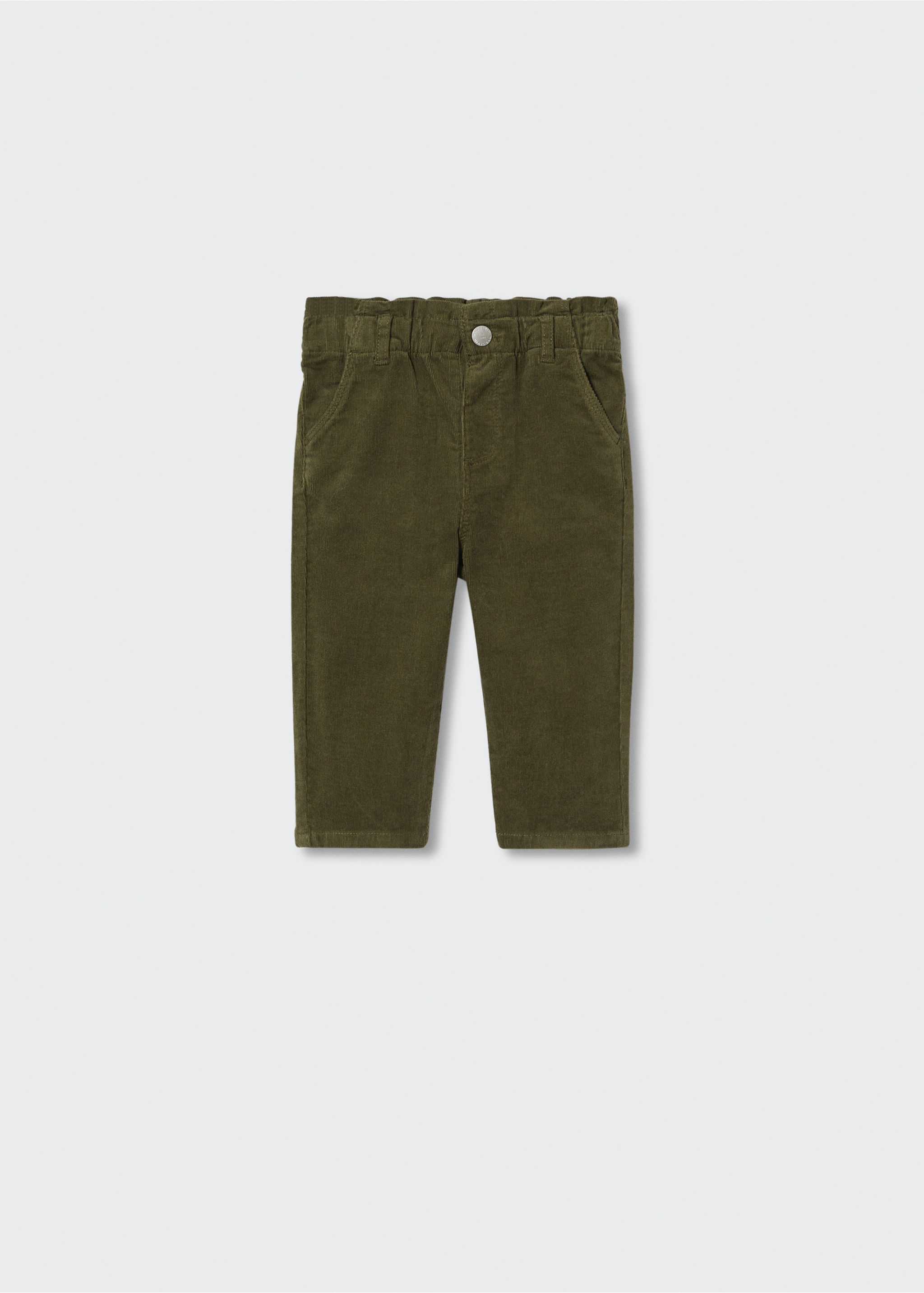 Corduroy straight trousers - Article without model