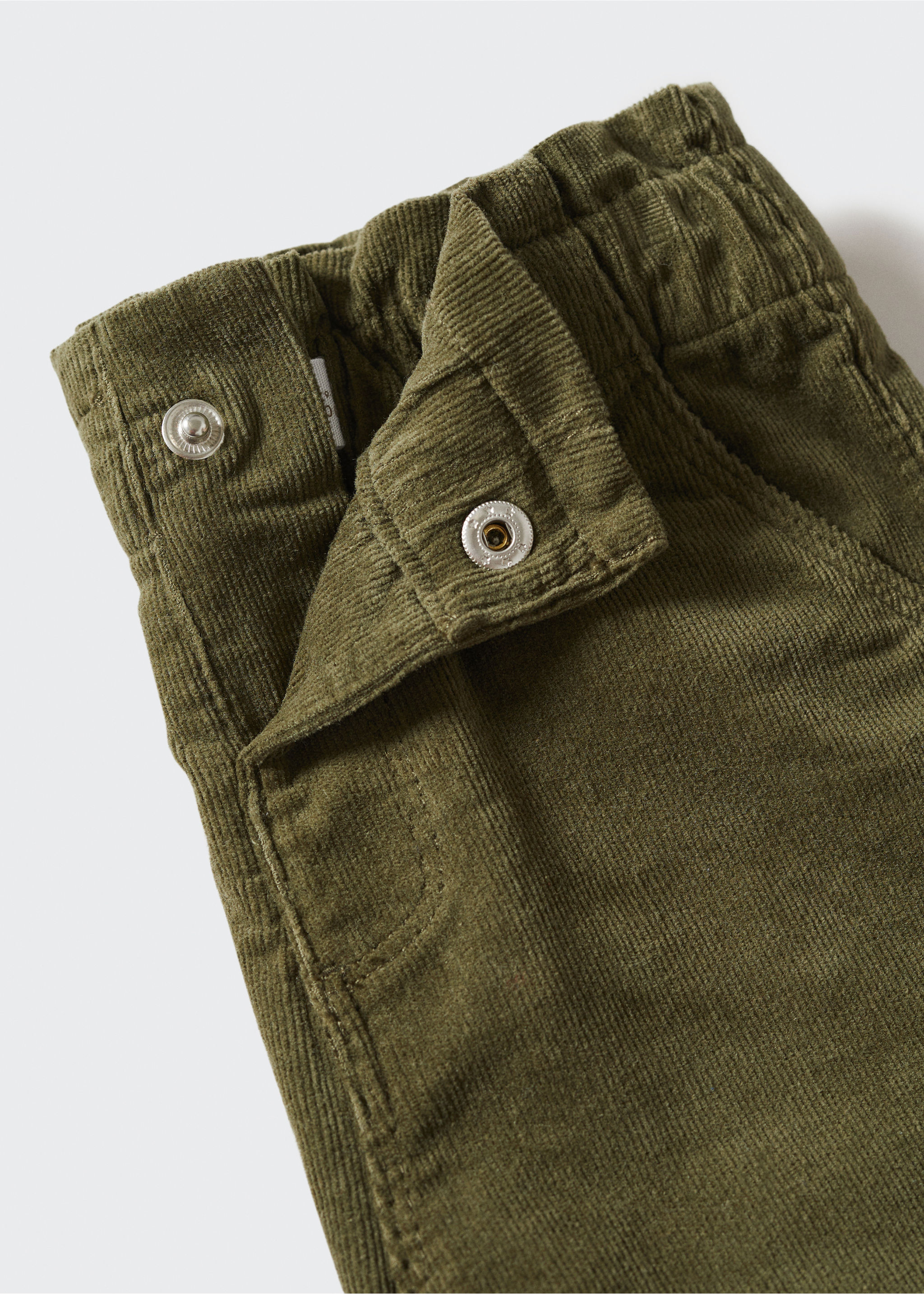 Corduroy straight trousers - Details of the article 8