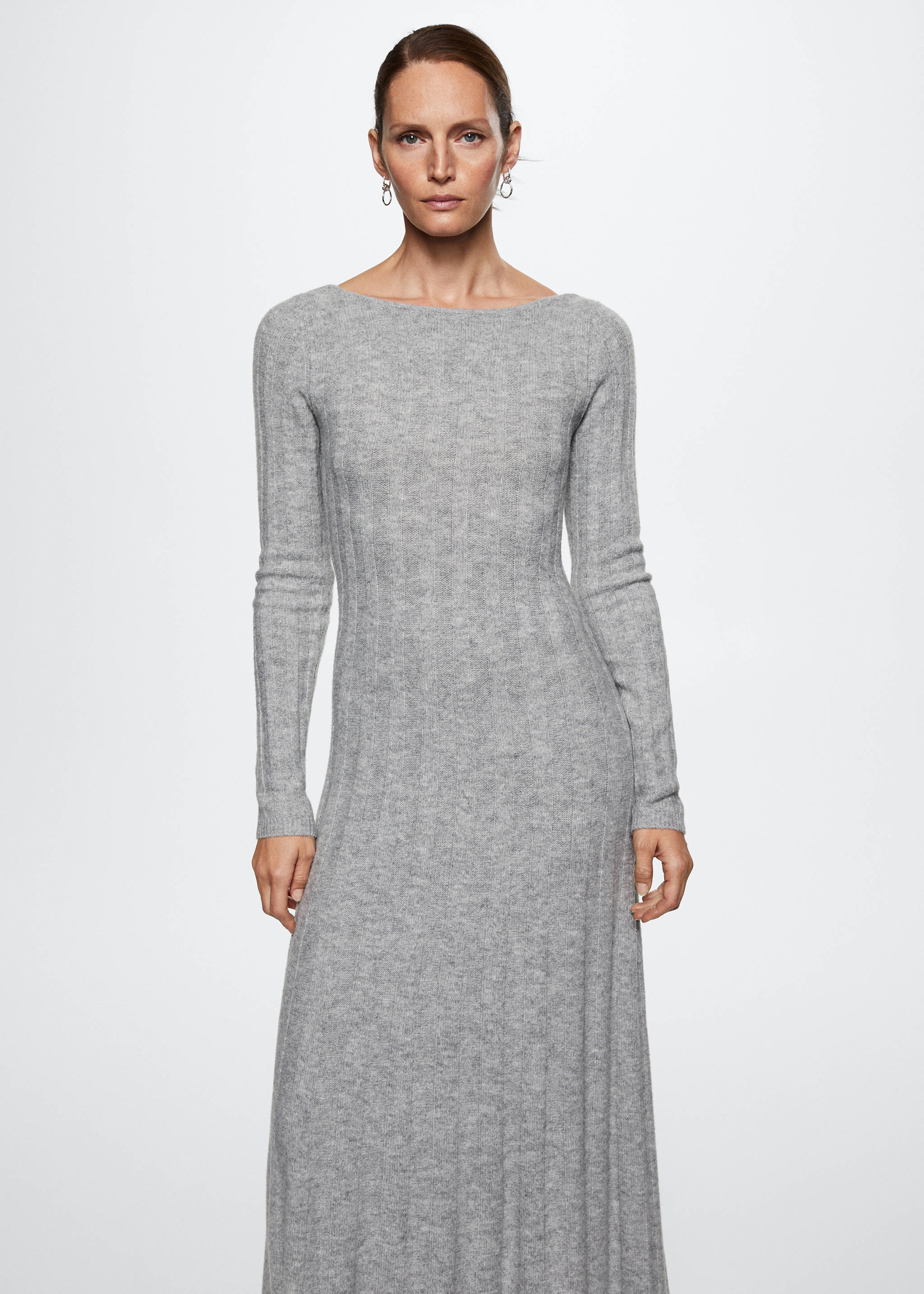 Vestit midi canalé - Pla mig