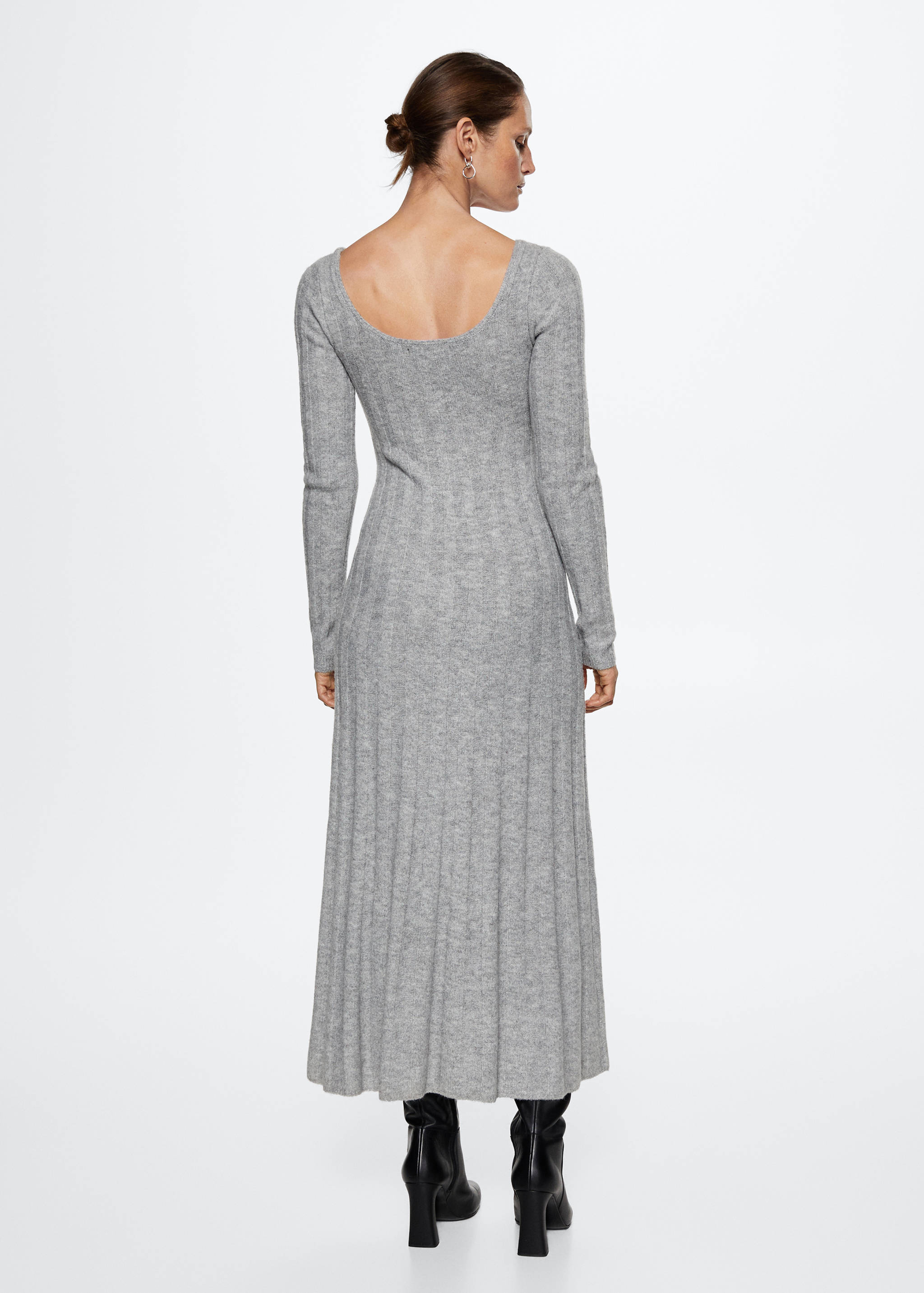 Vestit midi canalé - Revers de l'article