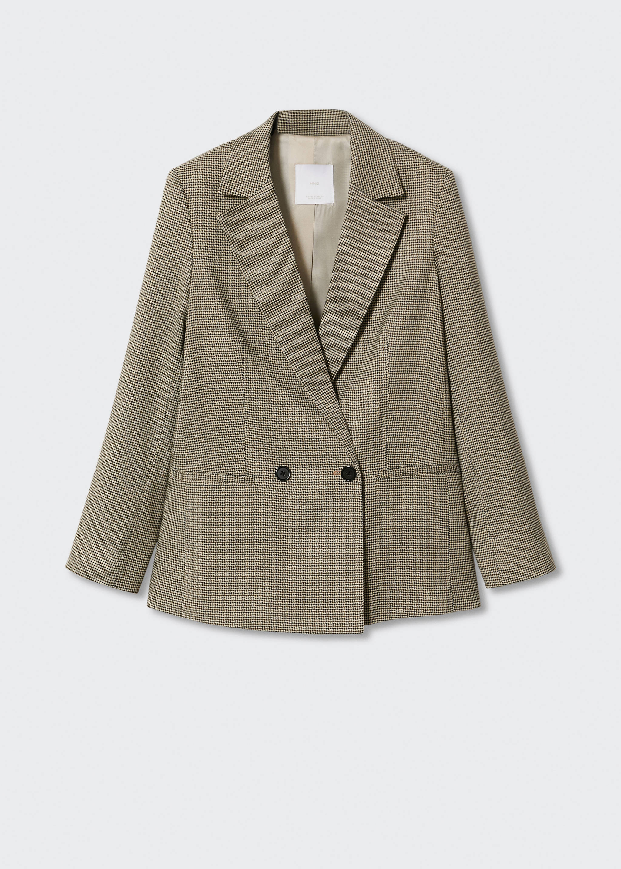 Houndstooth wool-blend blazer - Article without model