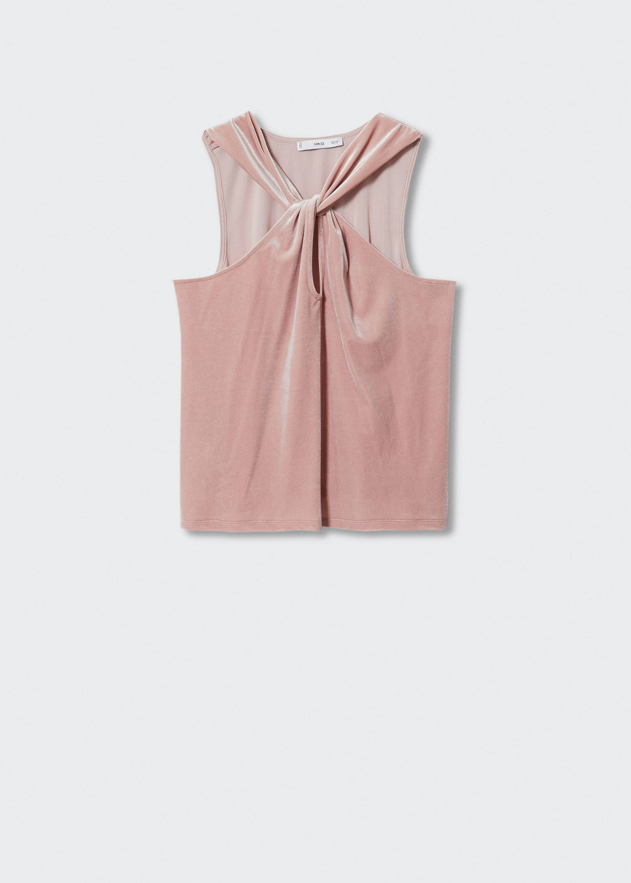 Knotted velvet top - Article without model
