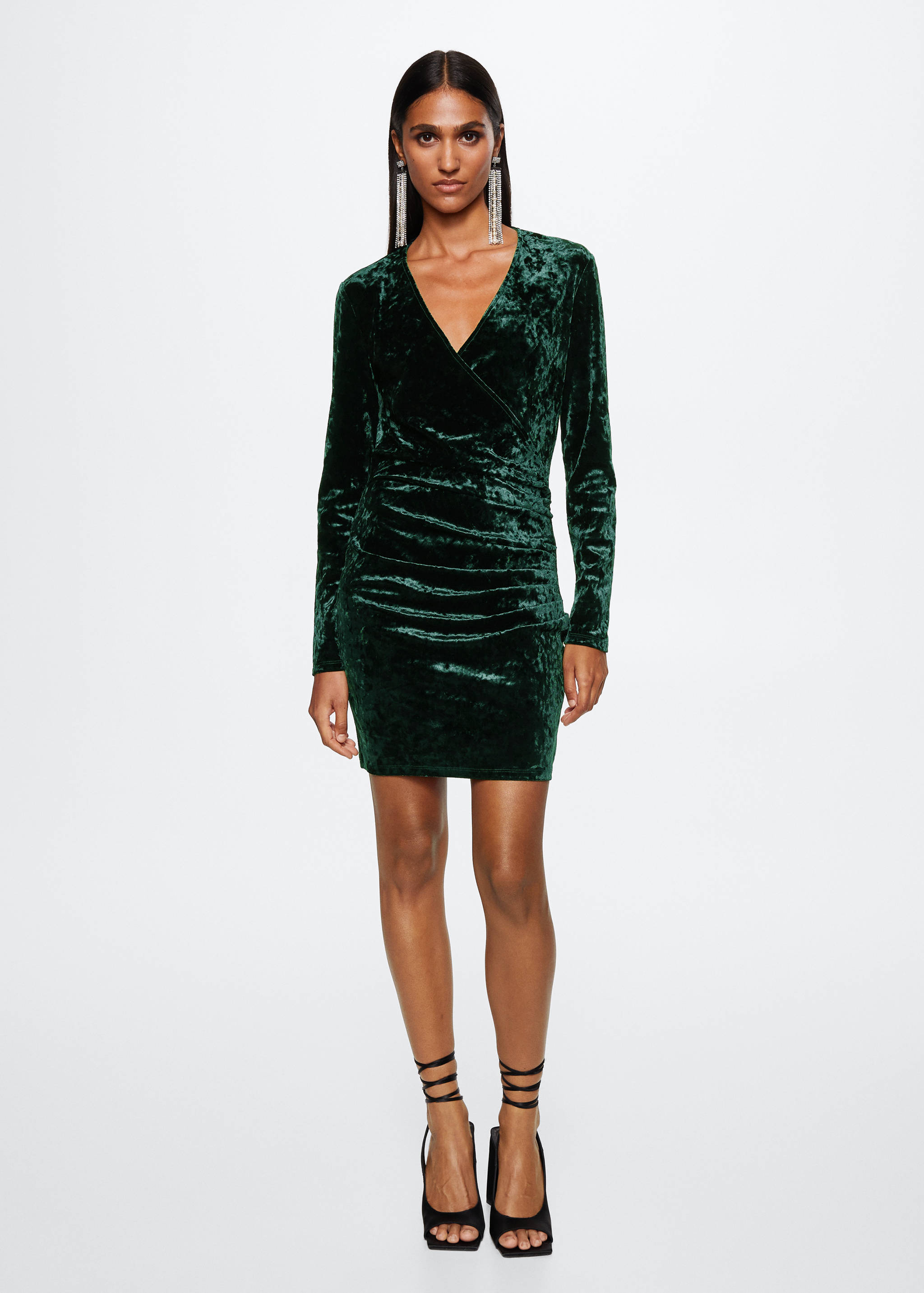 Vestit creuat vellut - Pla general