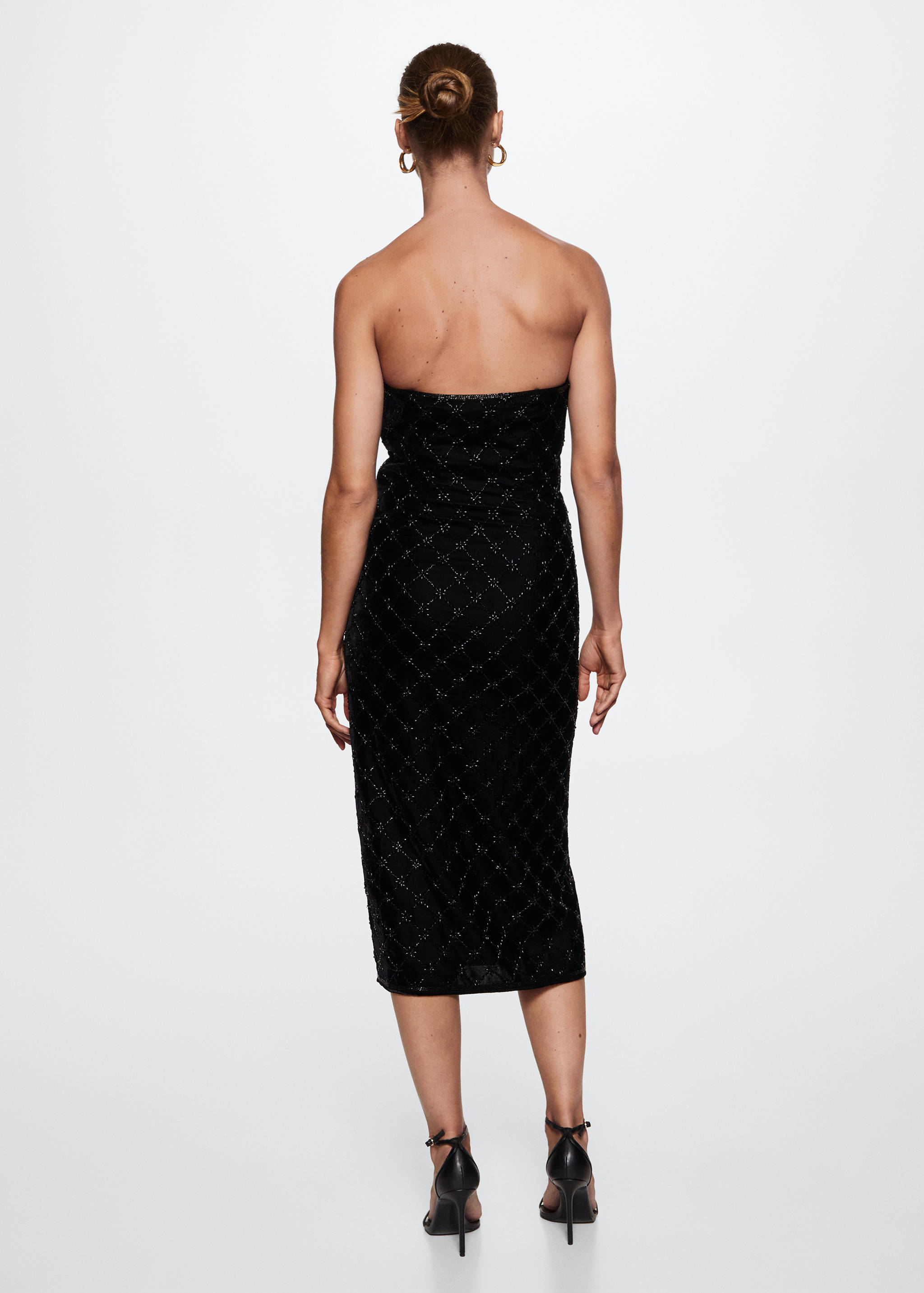Vestido terciopelo pedrería - Reverso del artículo
