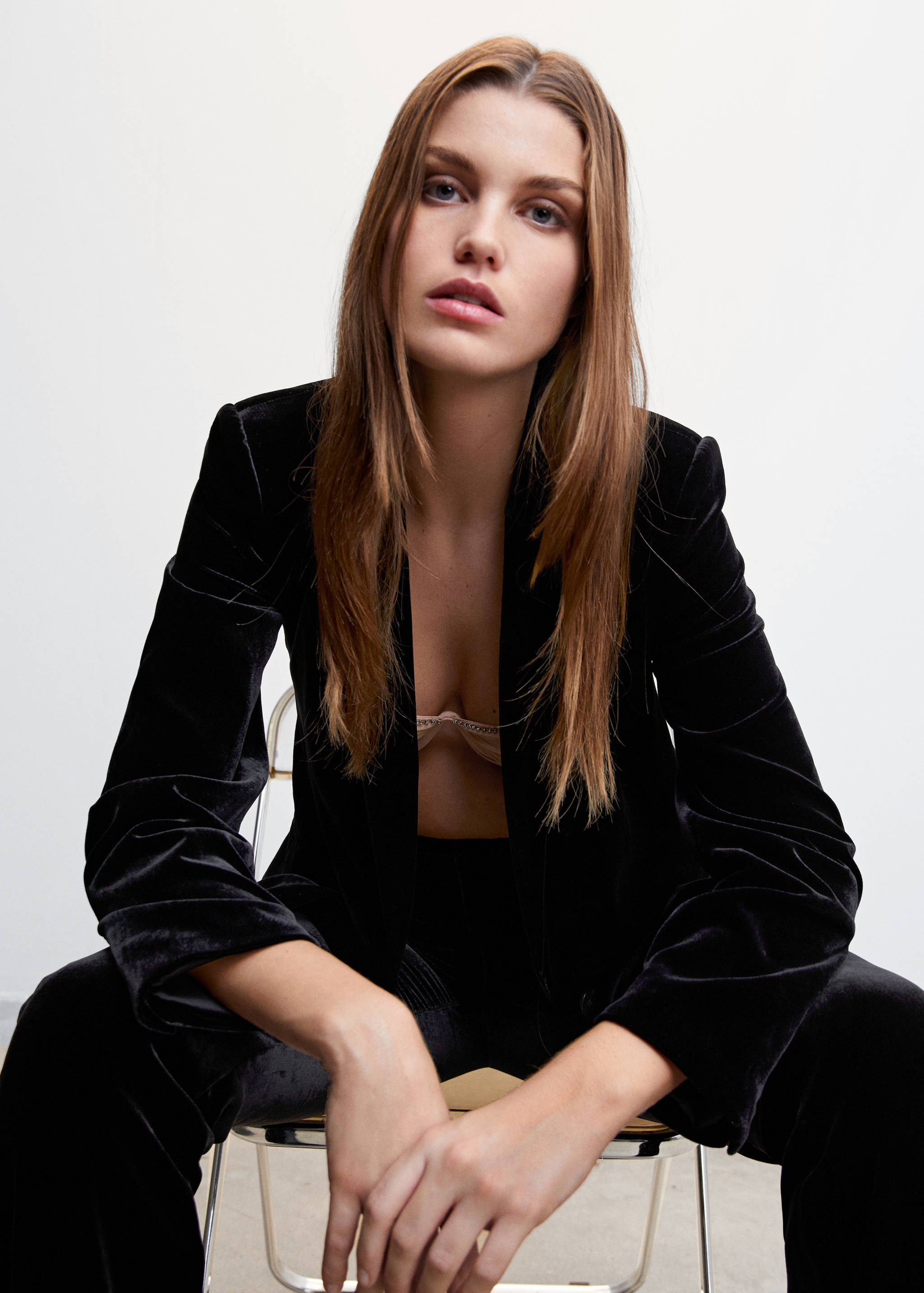 Velvet suit blazer - Details of the article 2