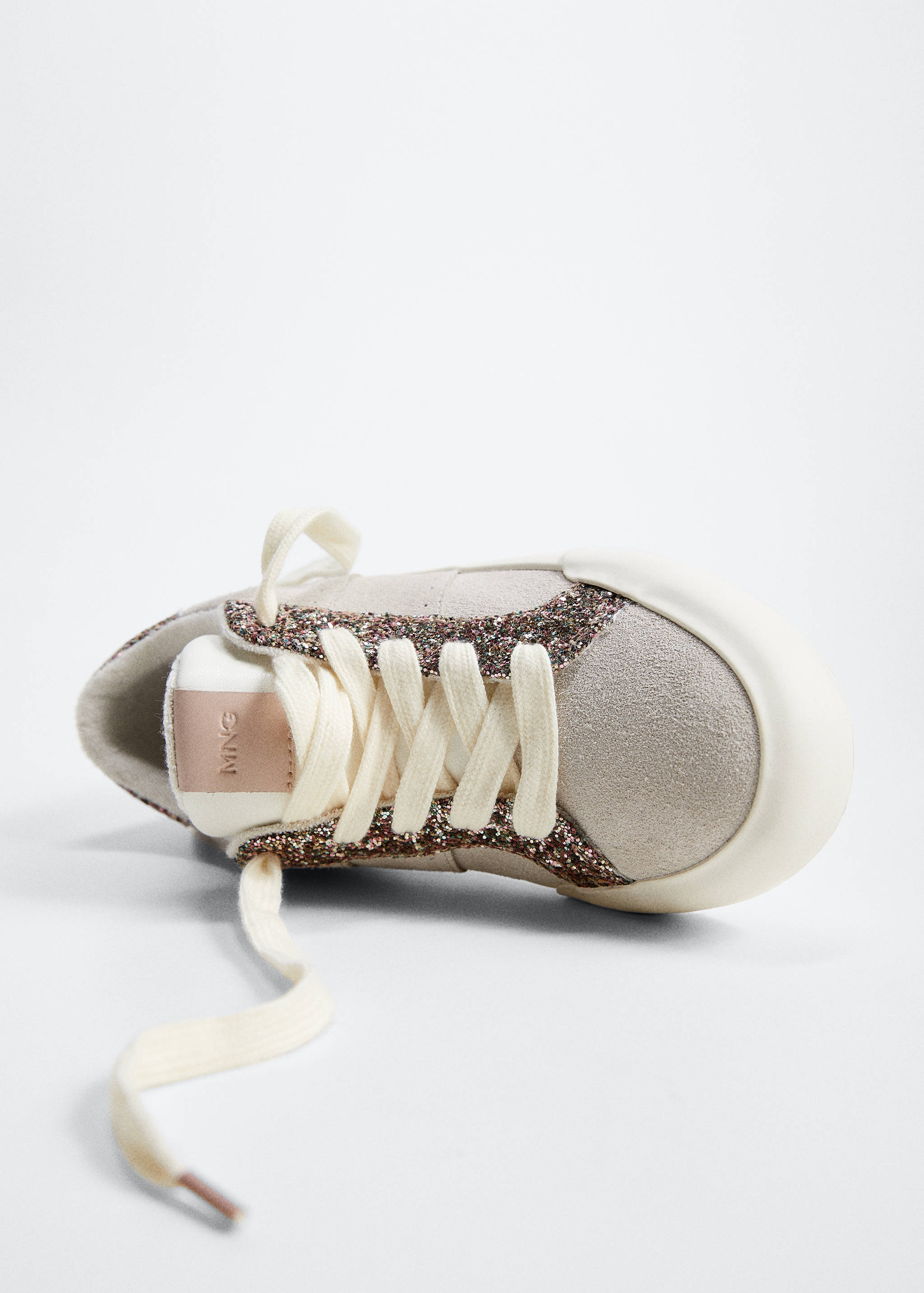 Gecombineerde leren sneakers - Middenvlak