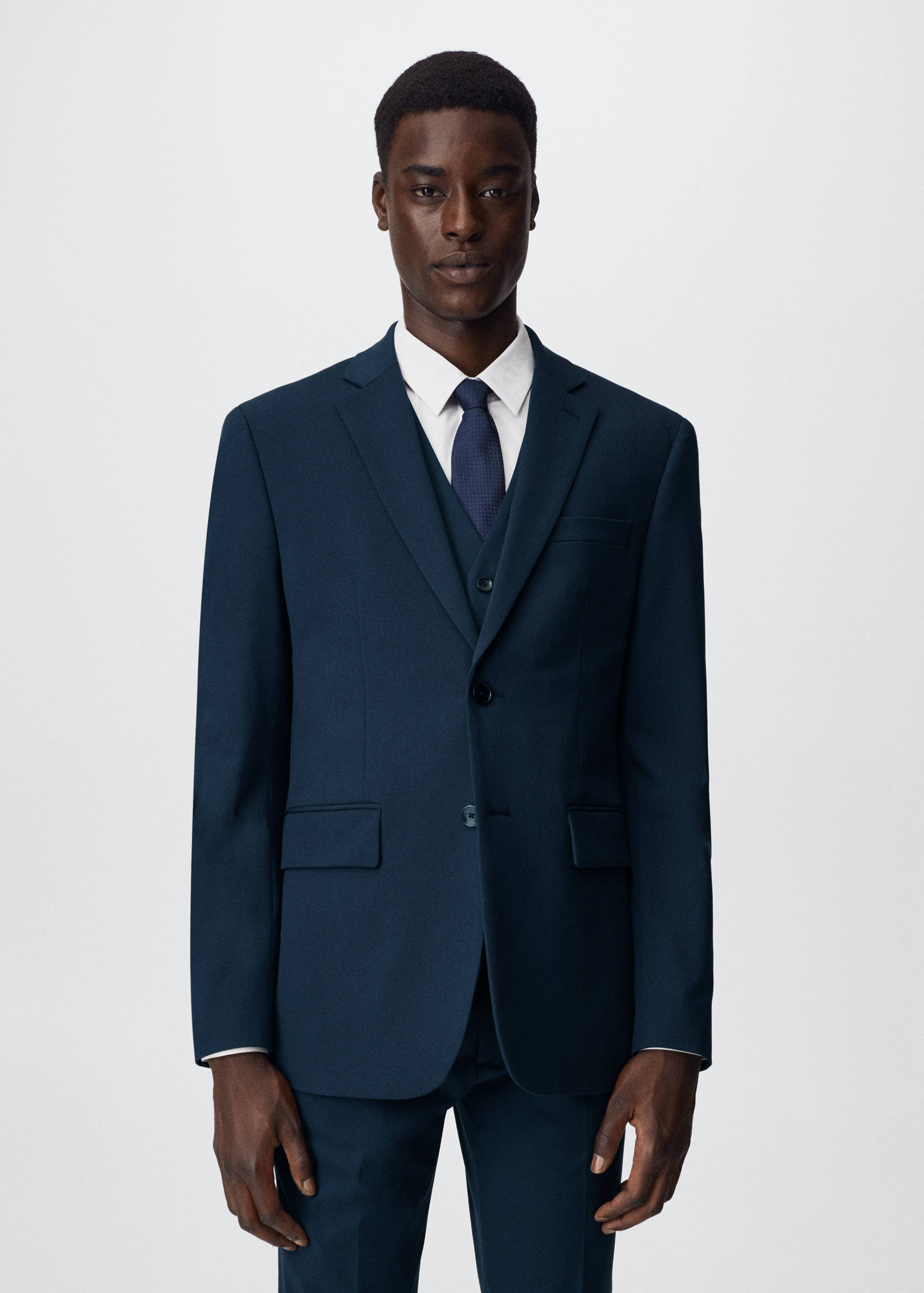 Veste de costume slim fit - Plan moyen
