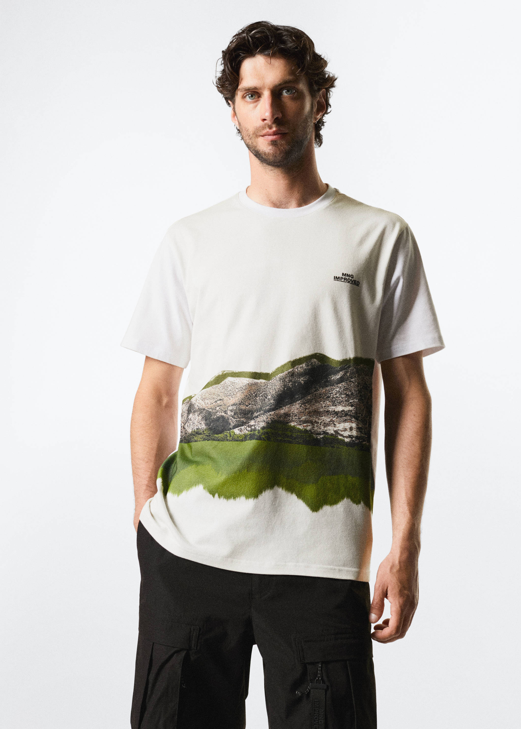 T-shirt respirant imprimé - Plan moyen