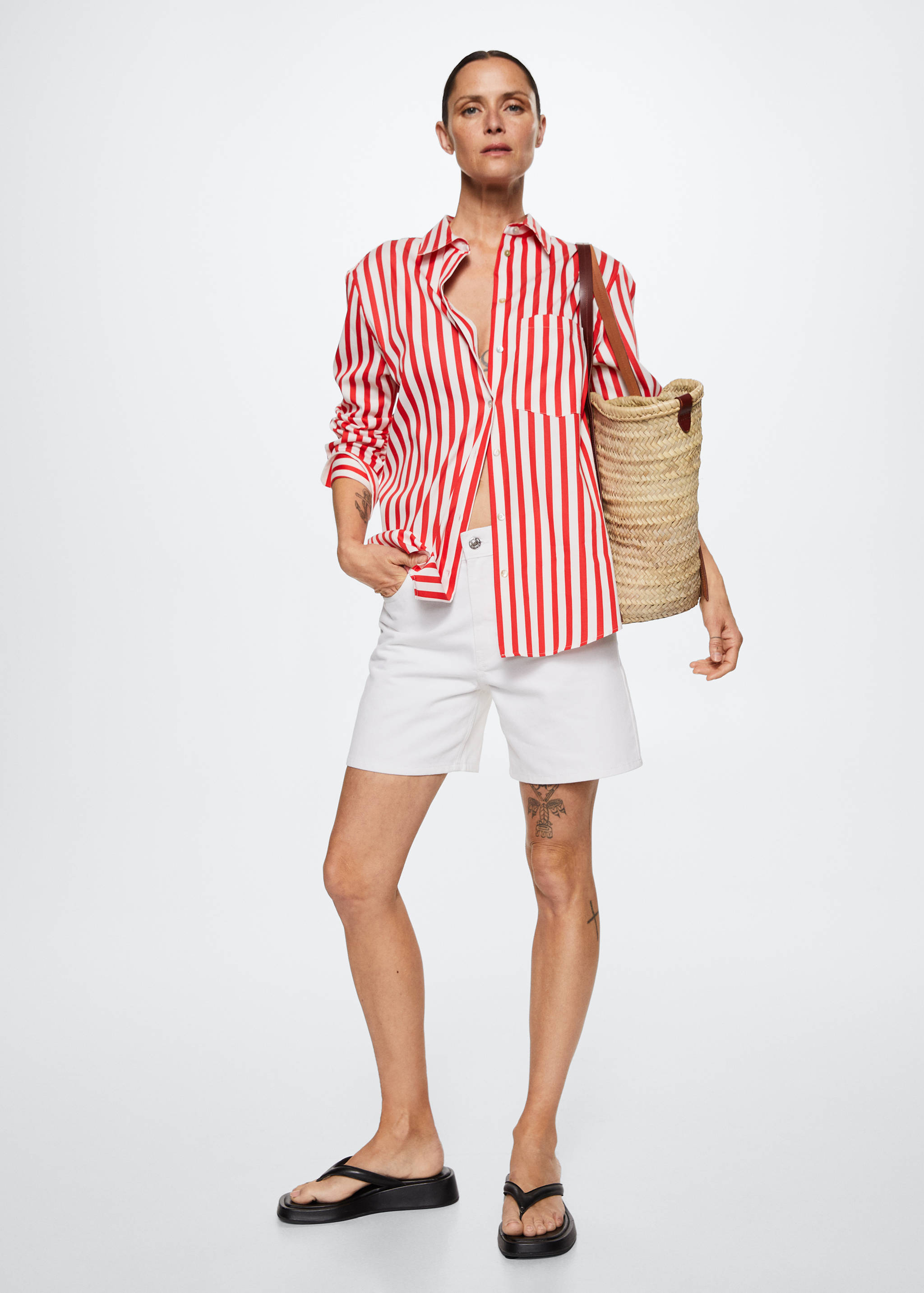 Striped cotton shirt - General plane