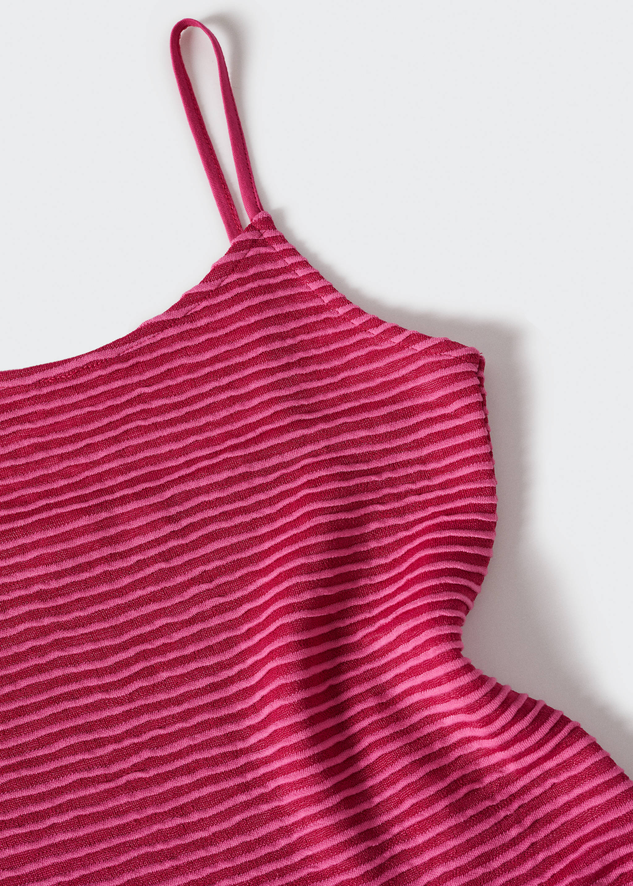 Vestido cintado riscas - Pormenor do artigo 8