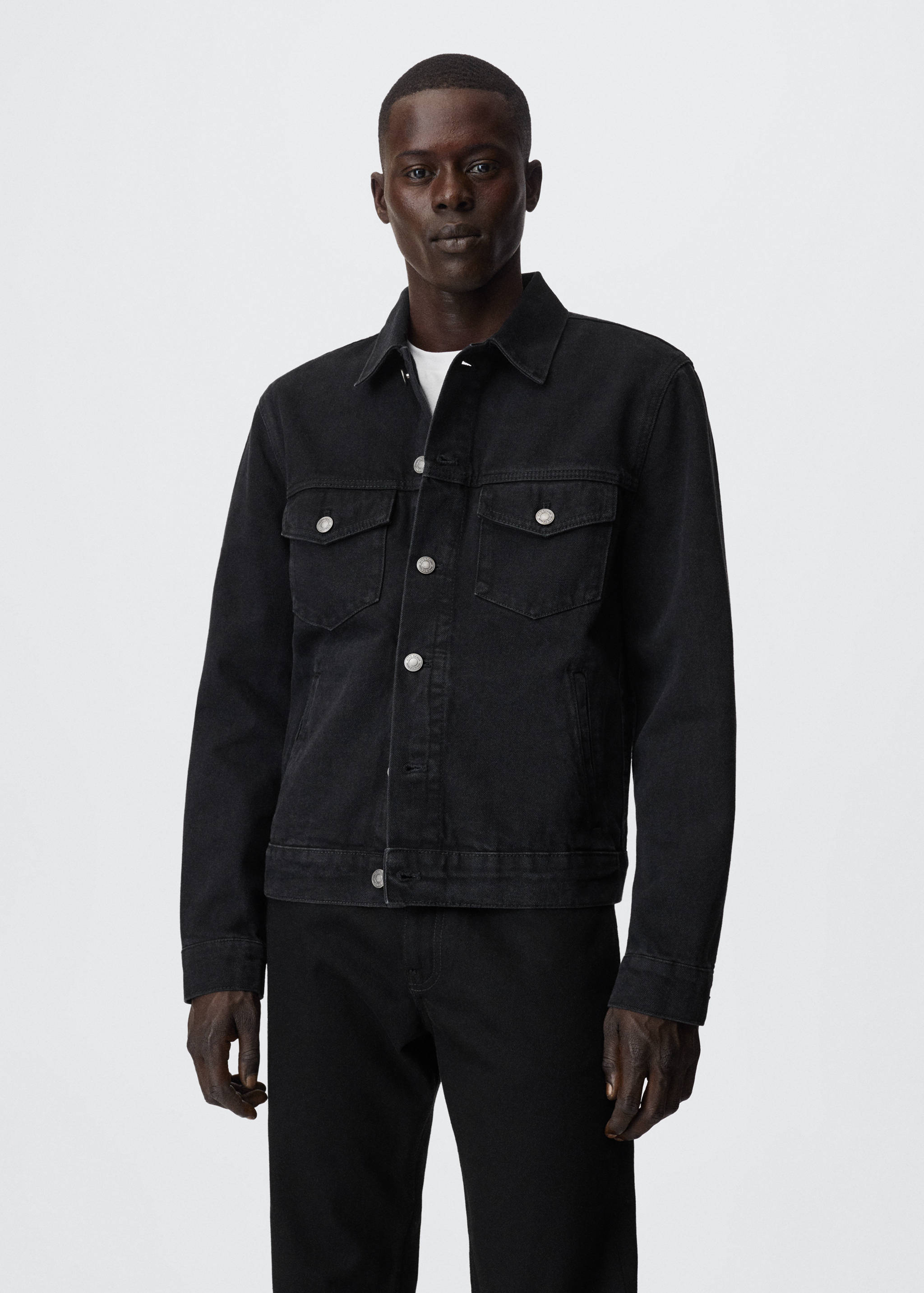 Pocketed denim jacket - Medium plane