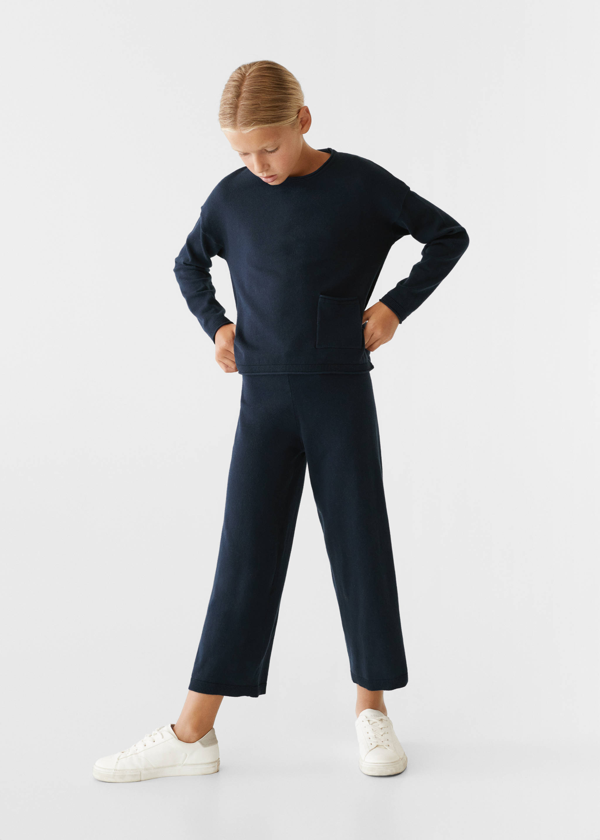 Knitted culotte trousers - Medium plane